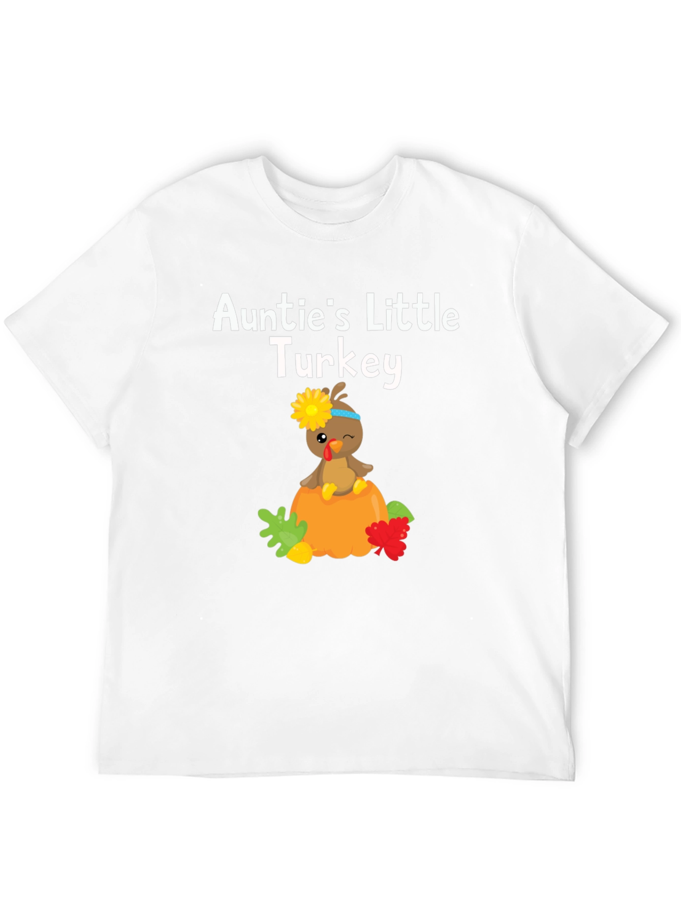 Aunties Little Turkey Thanksgiving T-Shirt