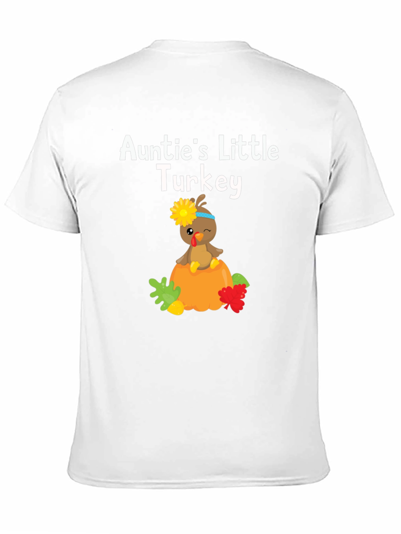 Aunties Little Turkey Thanksgiving T-Shirt
