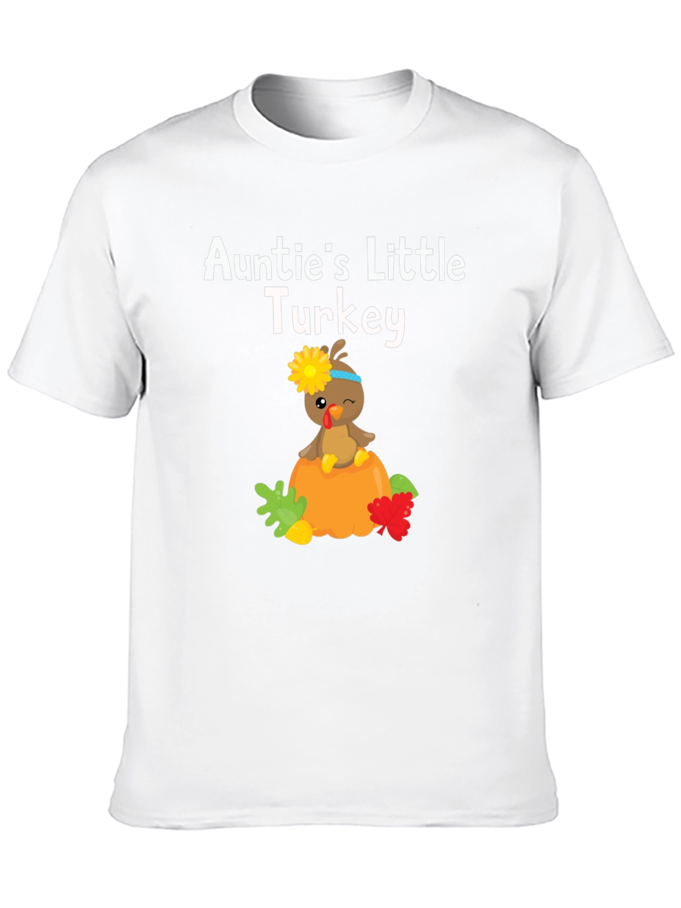Aunties Little Turkey Thanksgiving T-Shirt