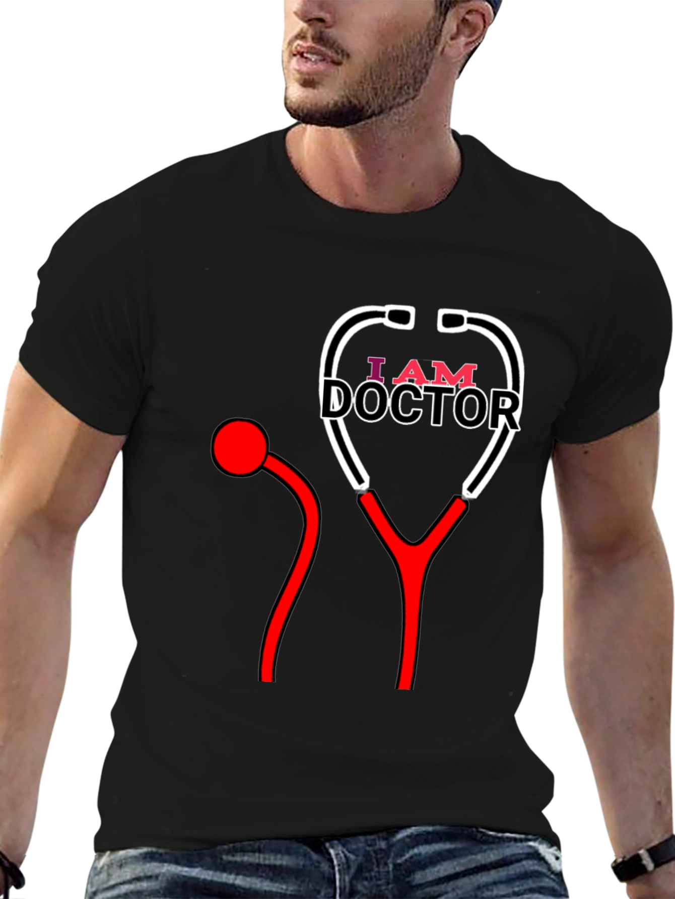 I Am Doctor T-Shirt - Stethoscope Design