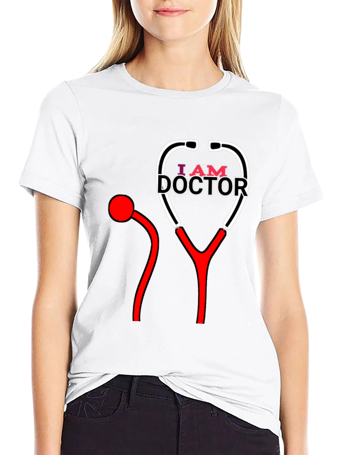 I Am Doctor T-Shirt - Stethoscope Design