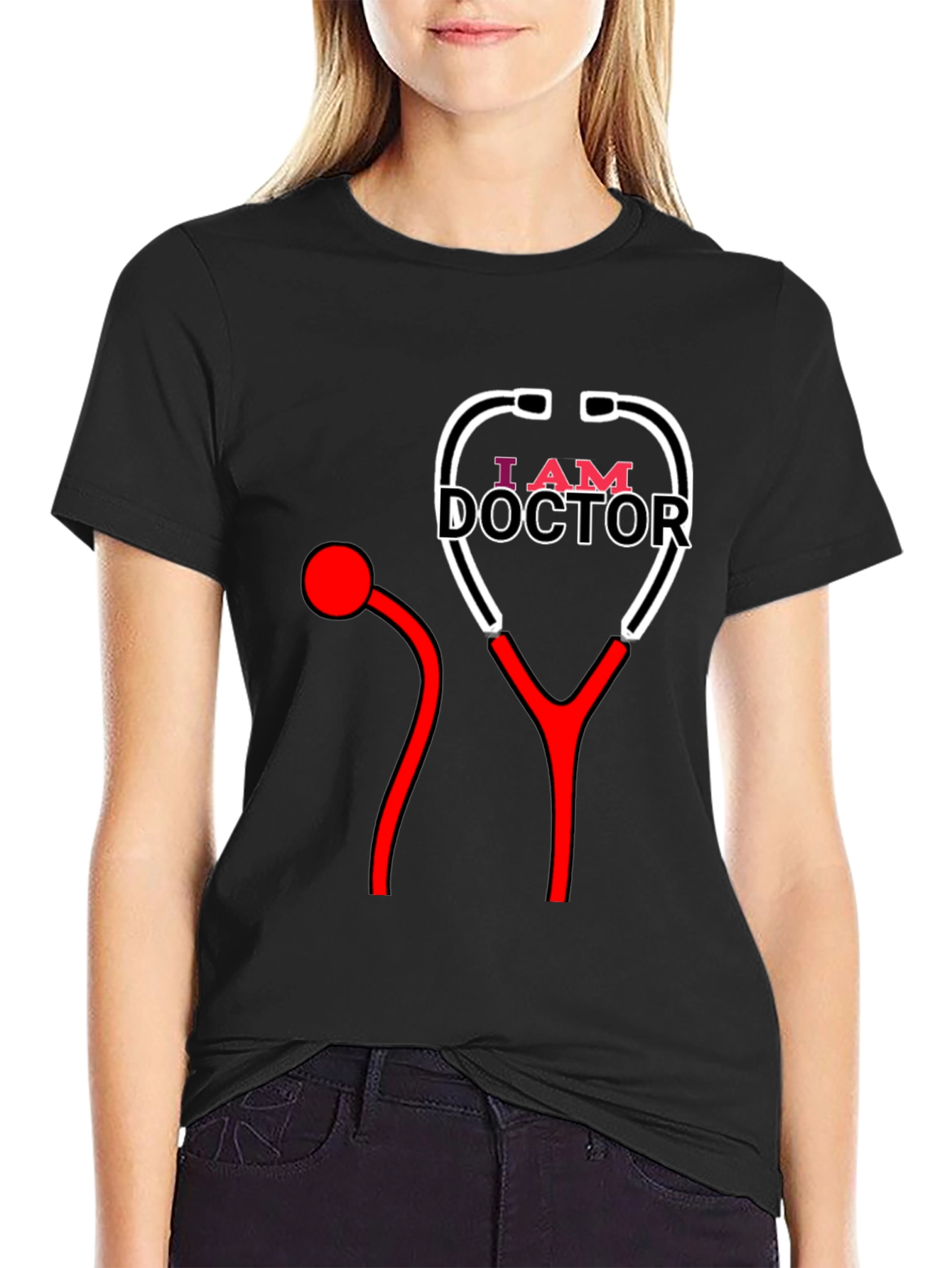 I Am Doctor T-Shirt - Stethoscope Design