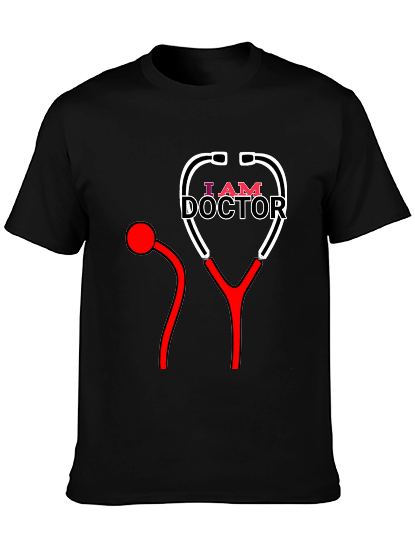 I Am Doctor T-Shirt - Stethoscope Design