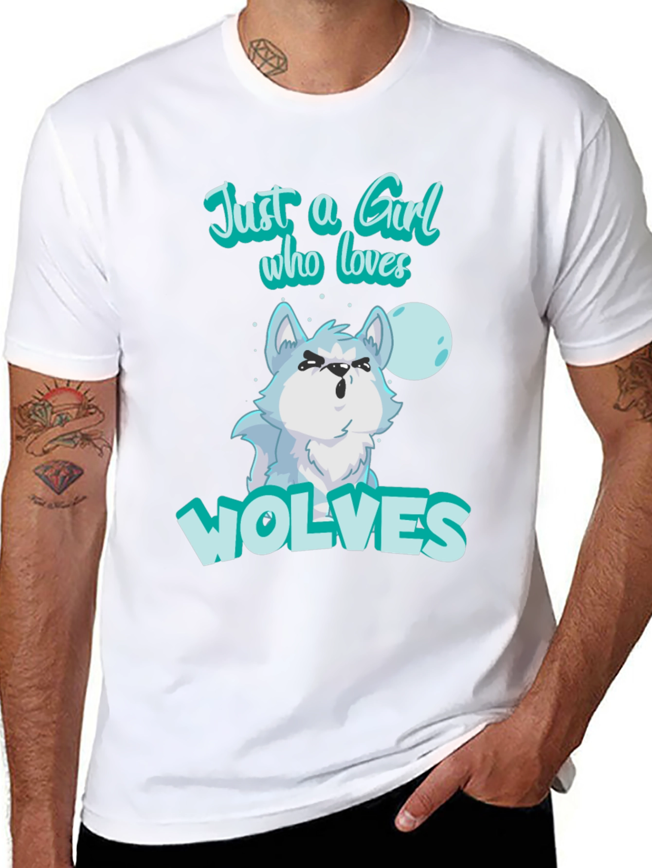 Just A Girl Who Loves Wolves T-Shirt