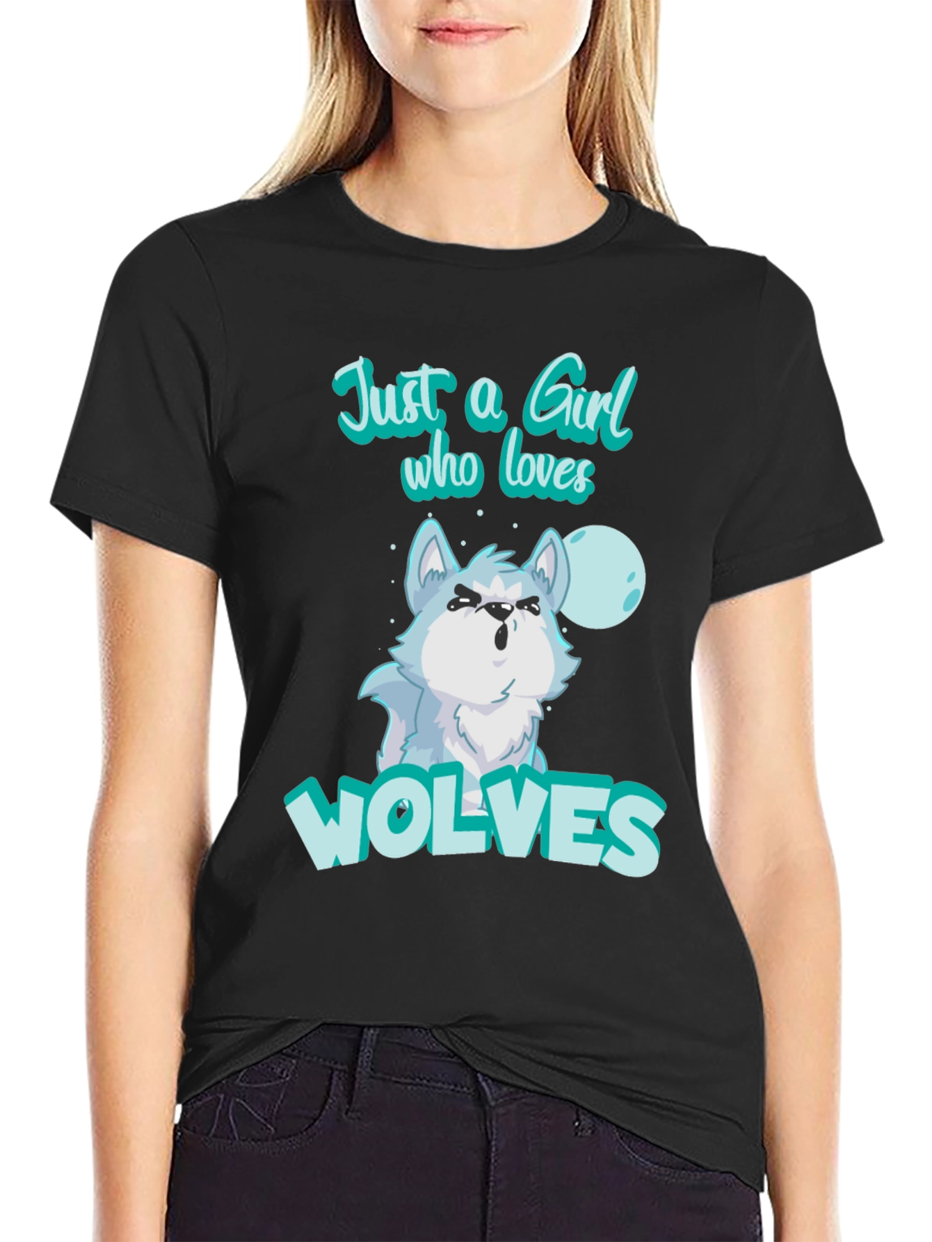 Just A Girl Who Loves Wolves T-Shirt