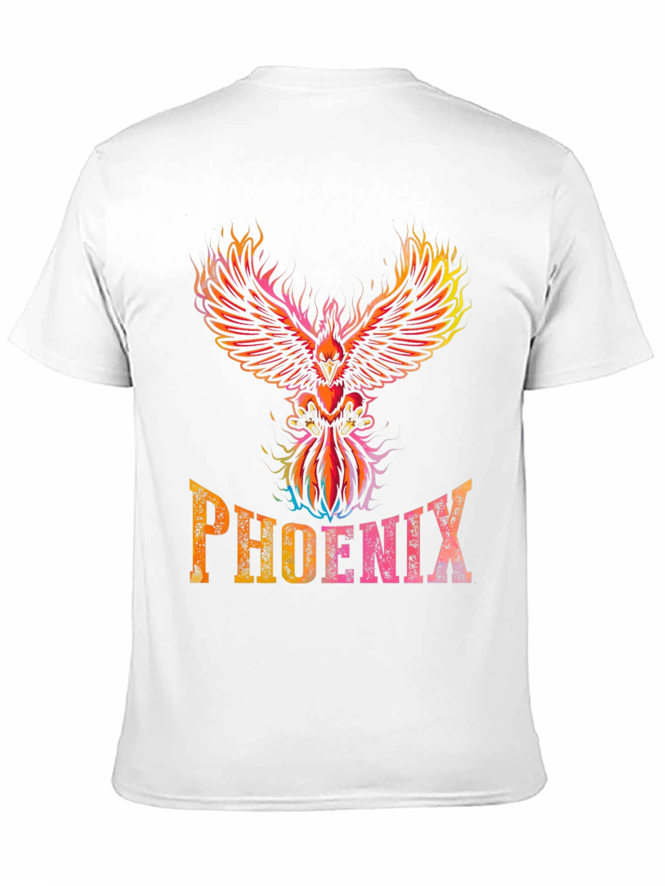 Phoenix Graphic T-Shirt - Flaming Bird Design