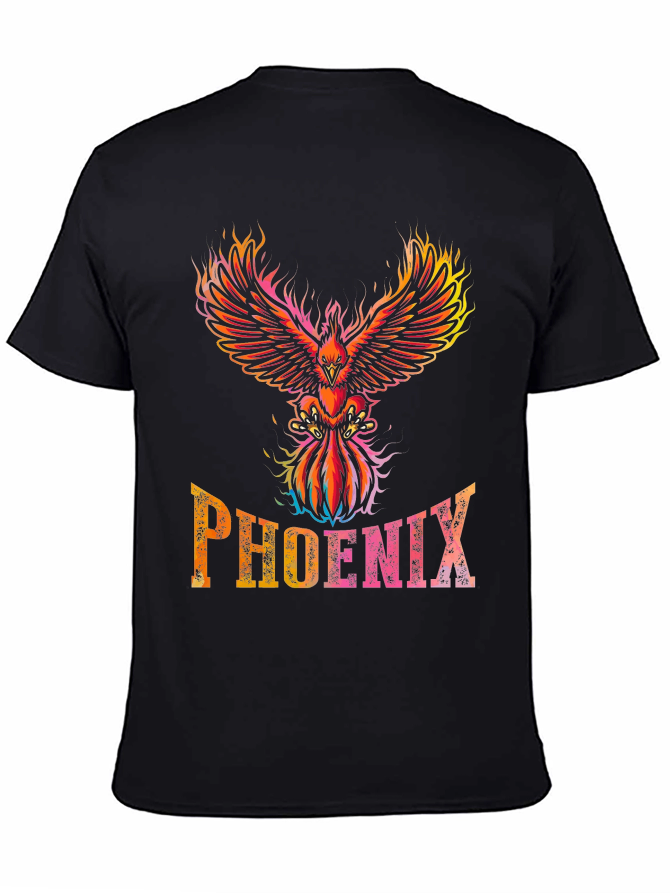 Phoenix Graphic T-Shirt - Flaming Bird Design