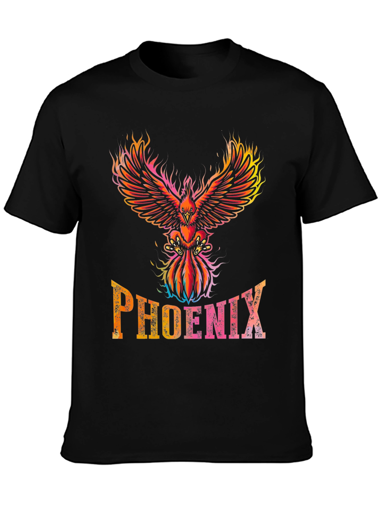 Phoenix Graphic T-Shirt - Flaming Bird Design