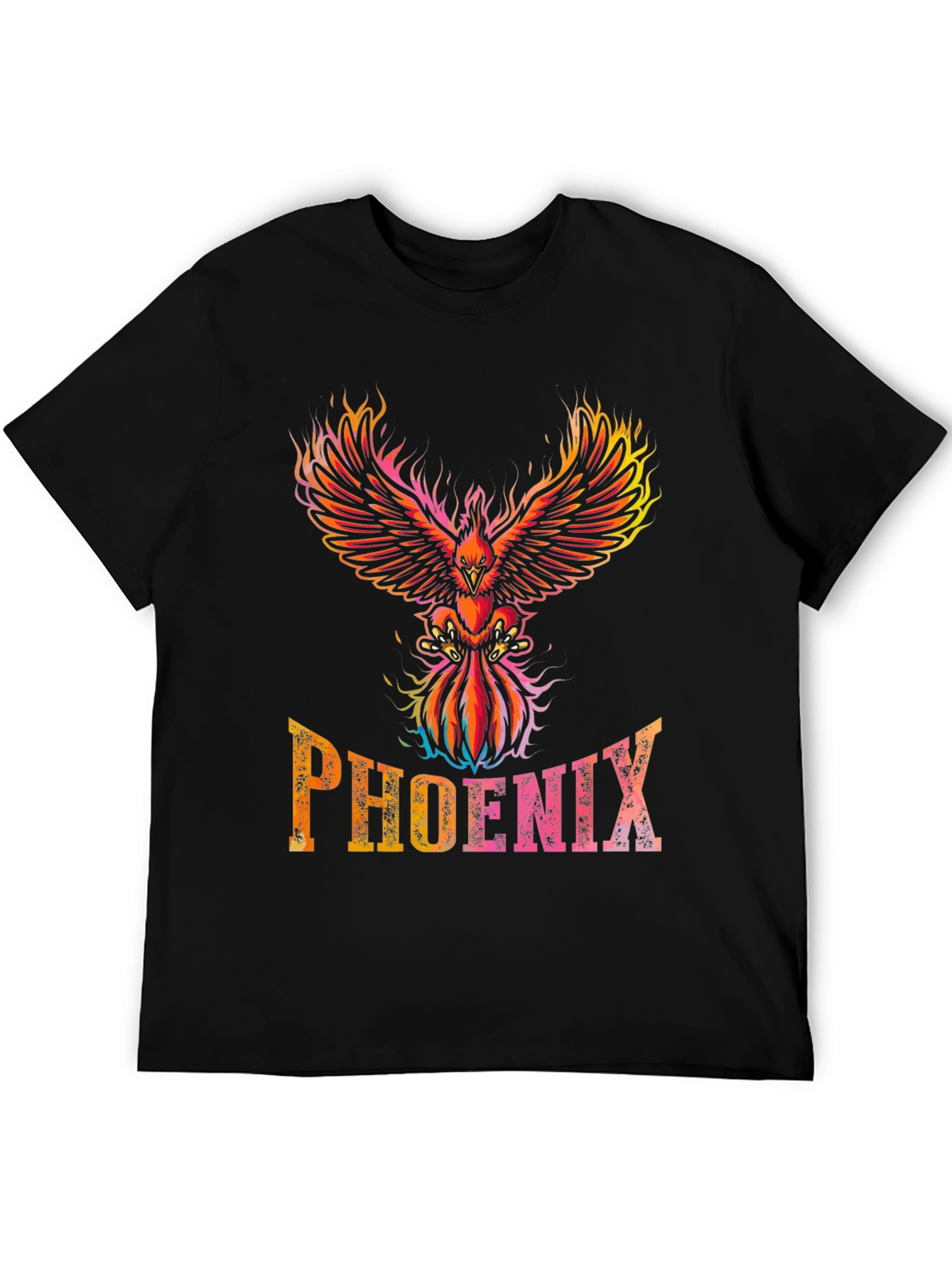Phoenix Graphic T-Shirt - Flaming Bird Design