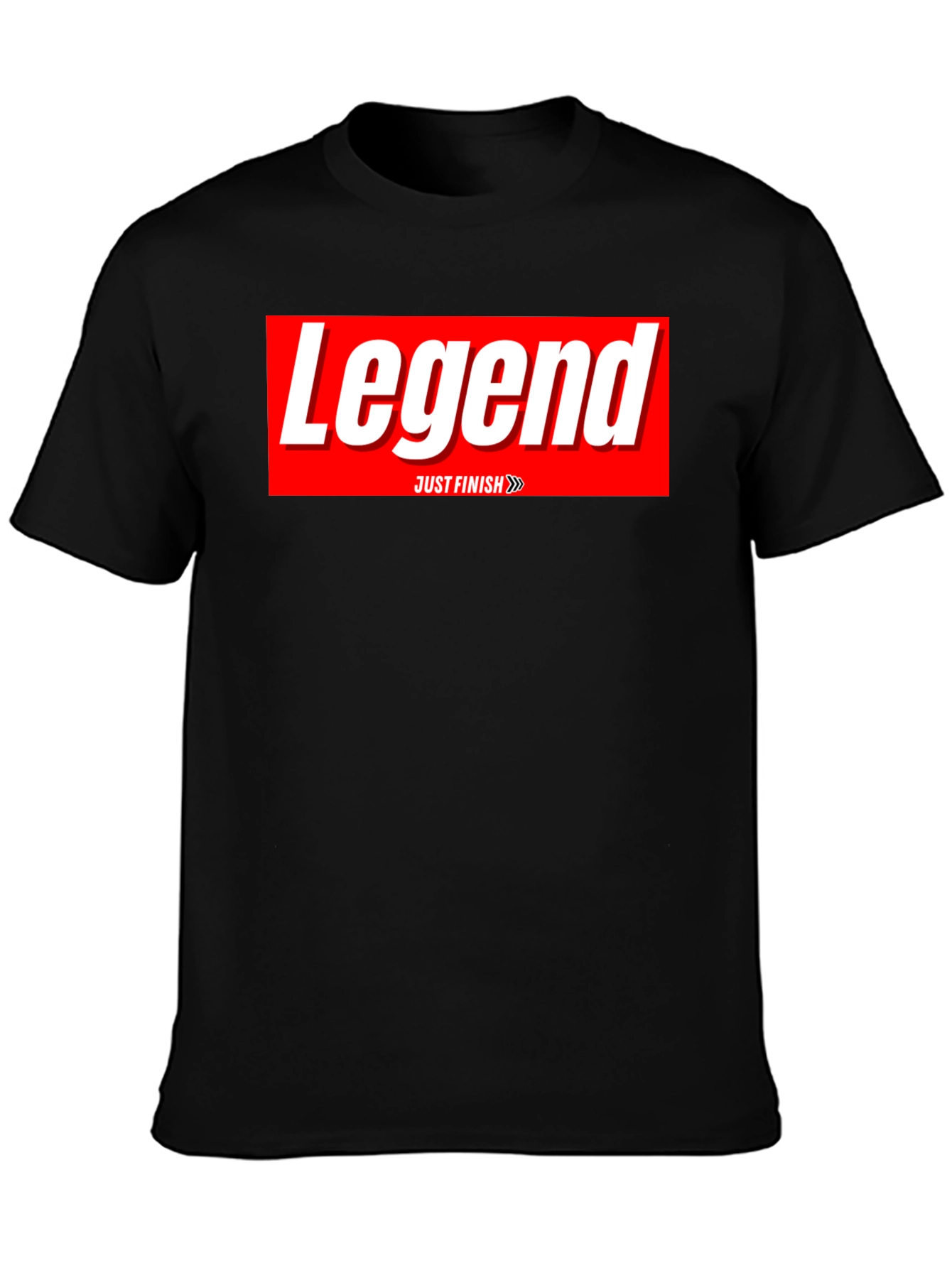 Legend Just Finish Black T-Shirt