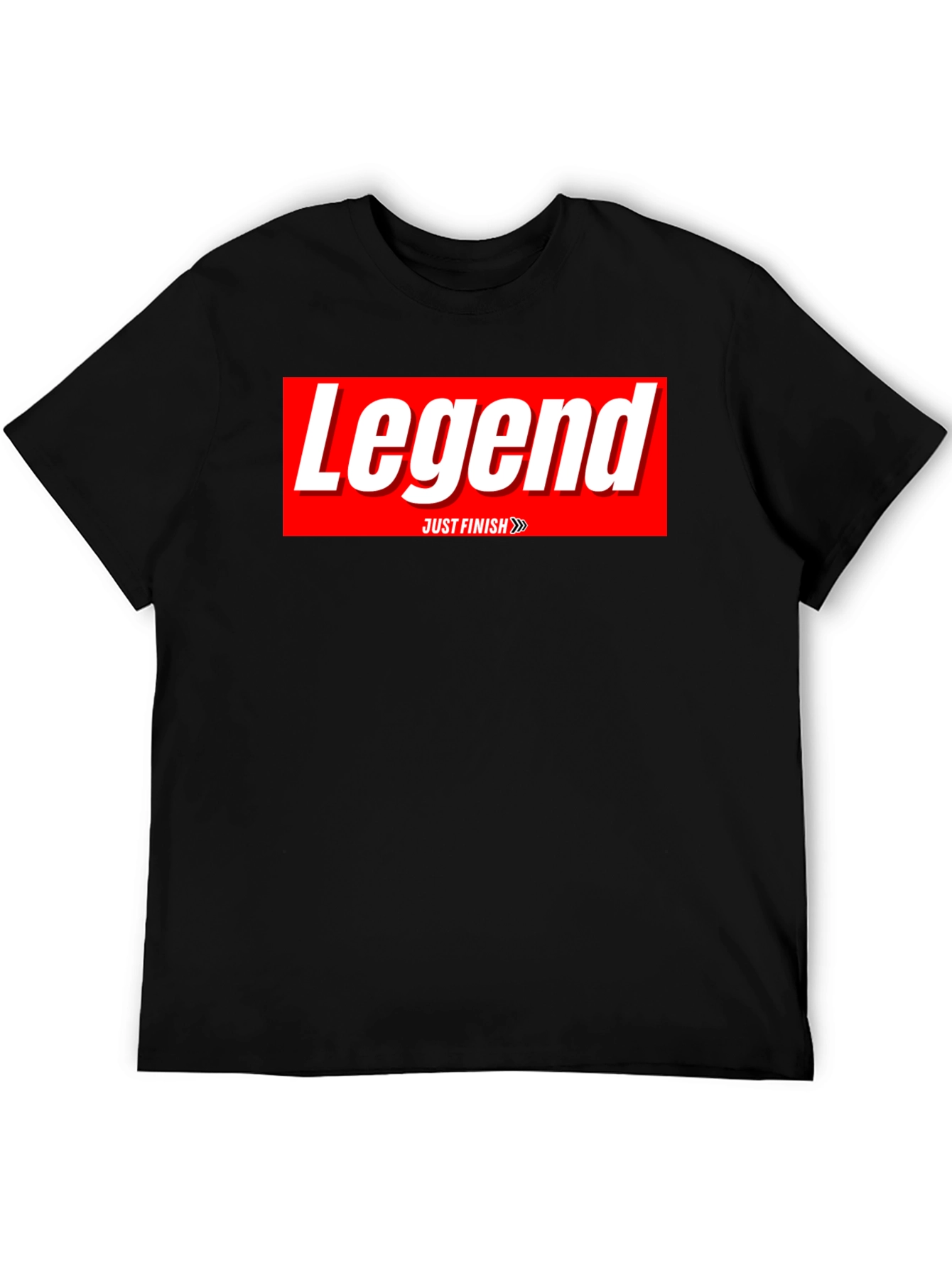 Legend Just Finish Black T-Shirt