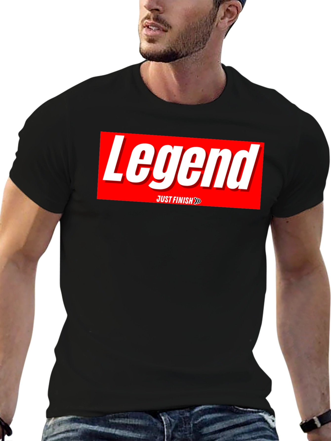 Legend Just Finish Black T-Shirt