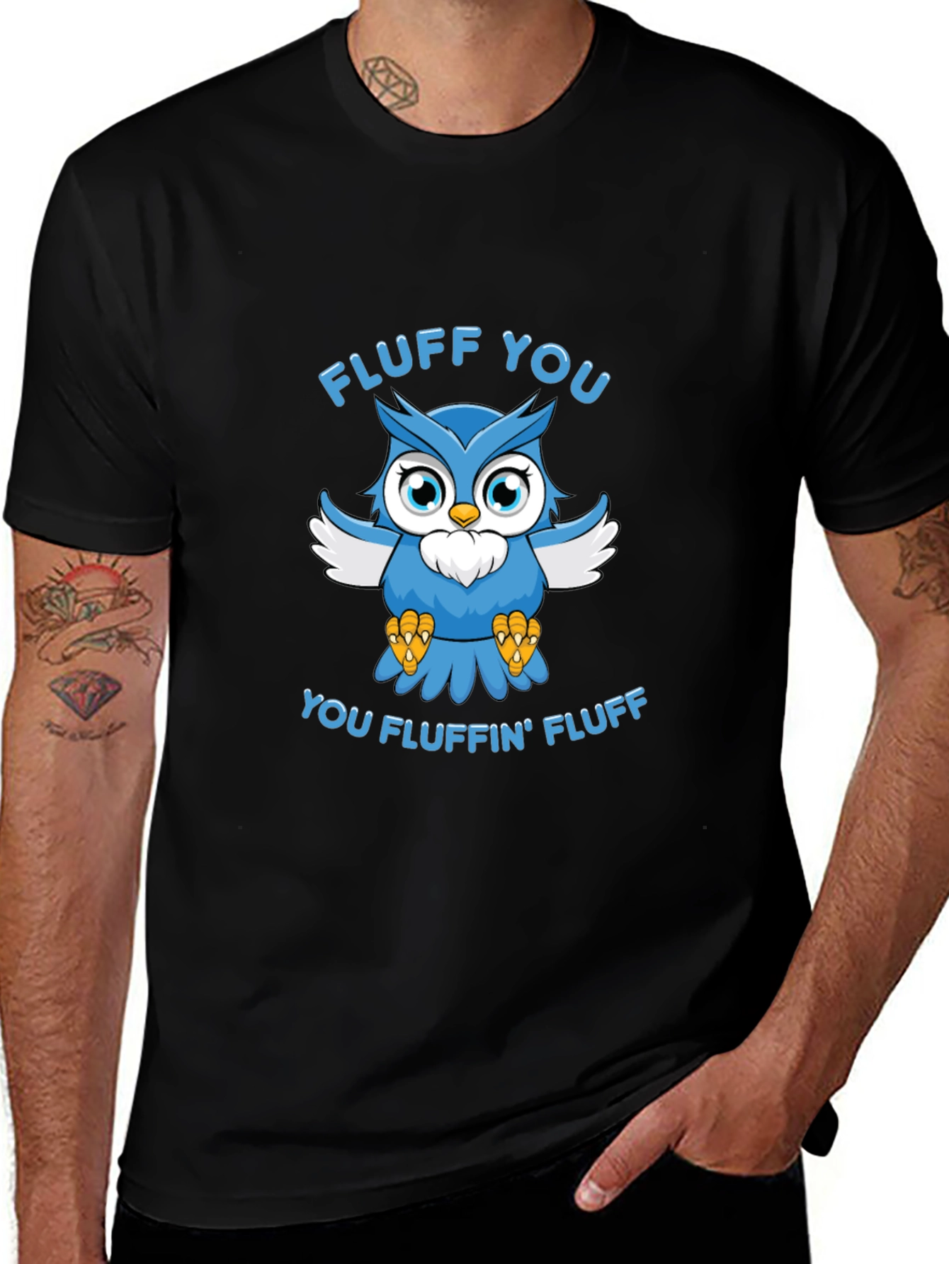 Fluff You Owl Graphic T-Shirt