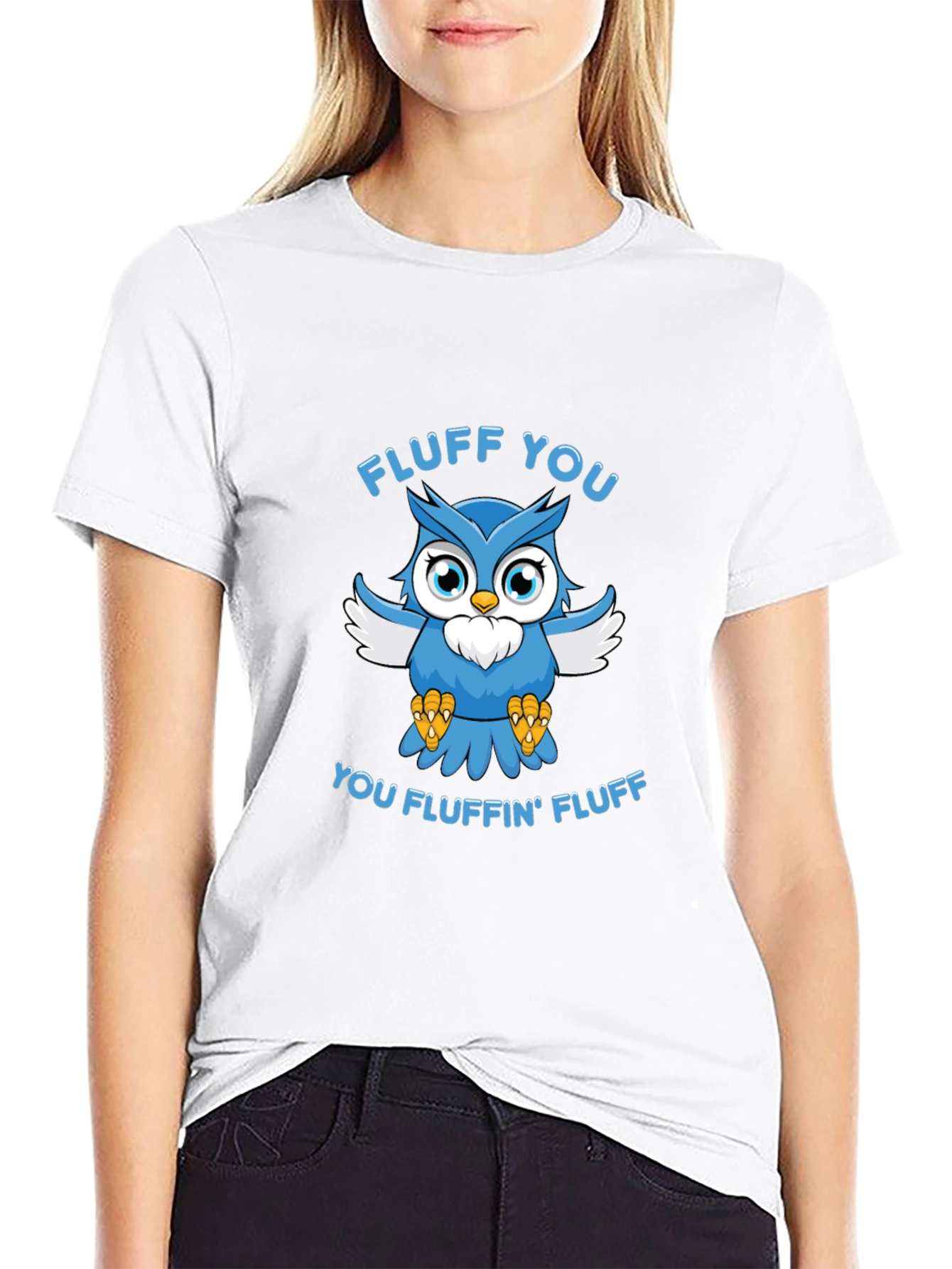 Fluff You Owl Graphic T-Shirt