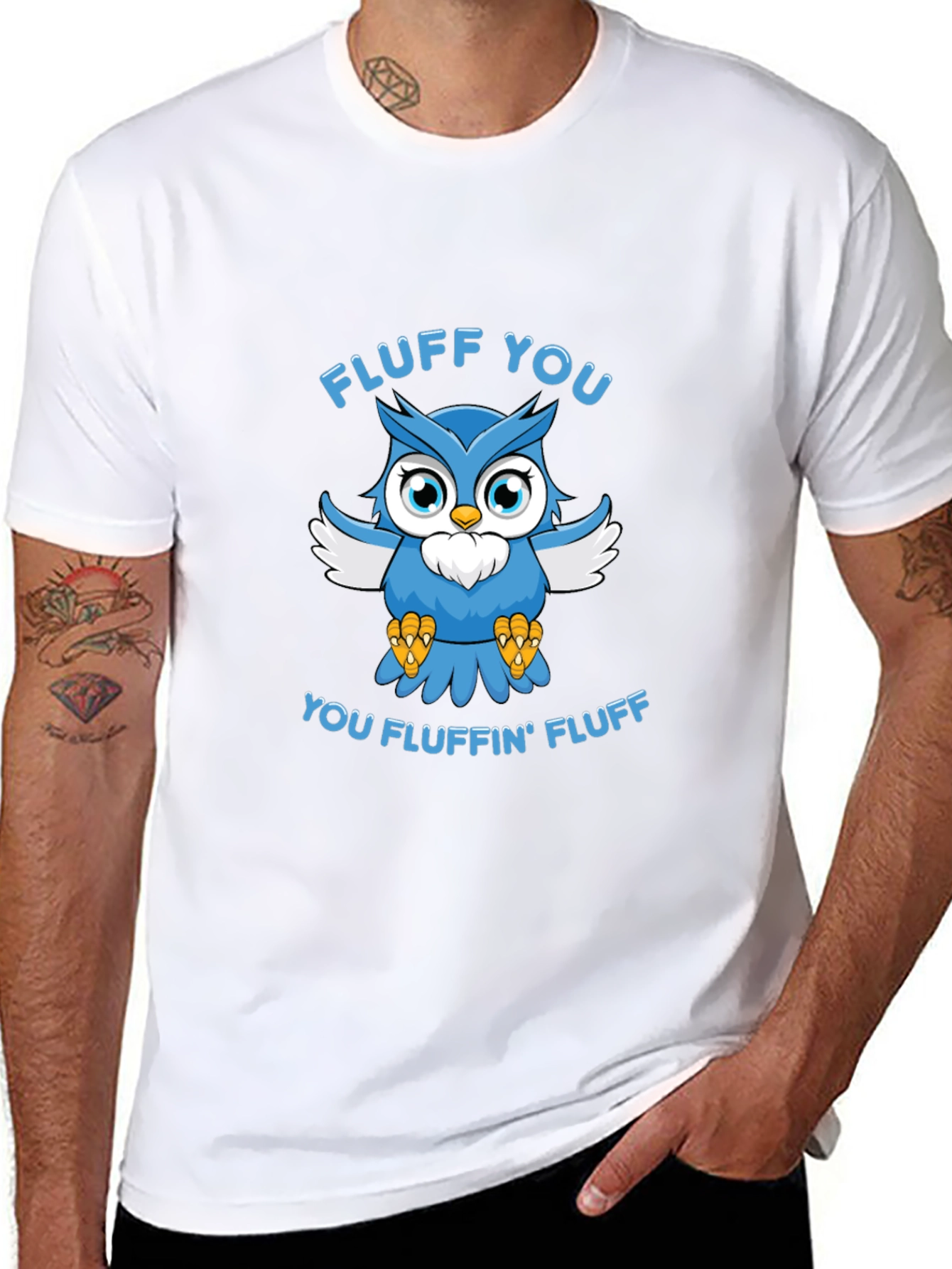 Fluff You Owl Graphic T-Shirt