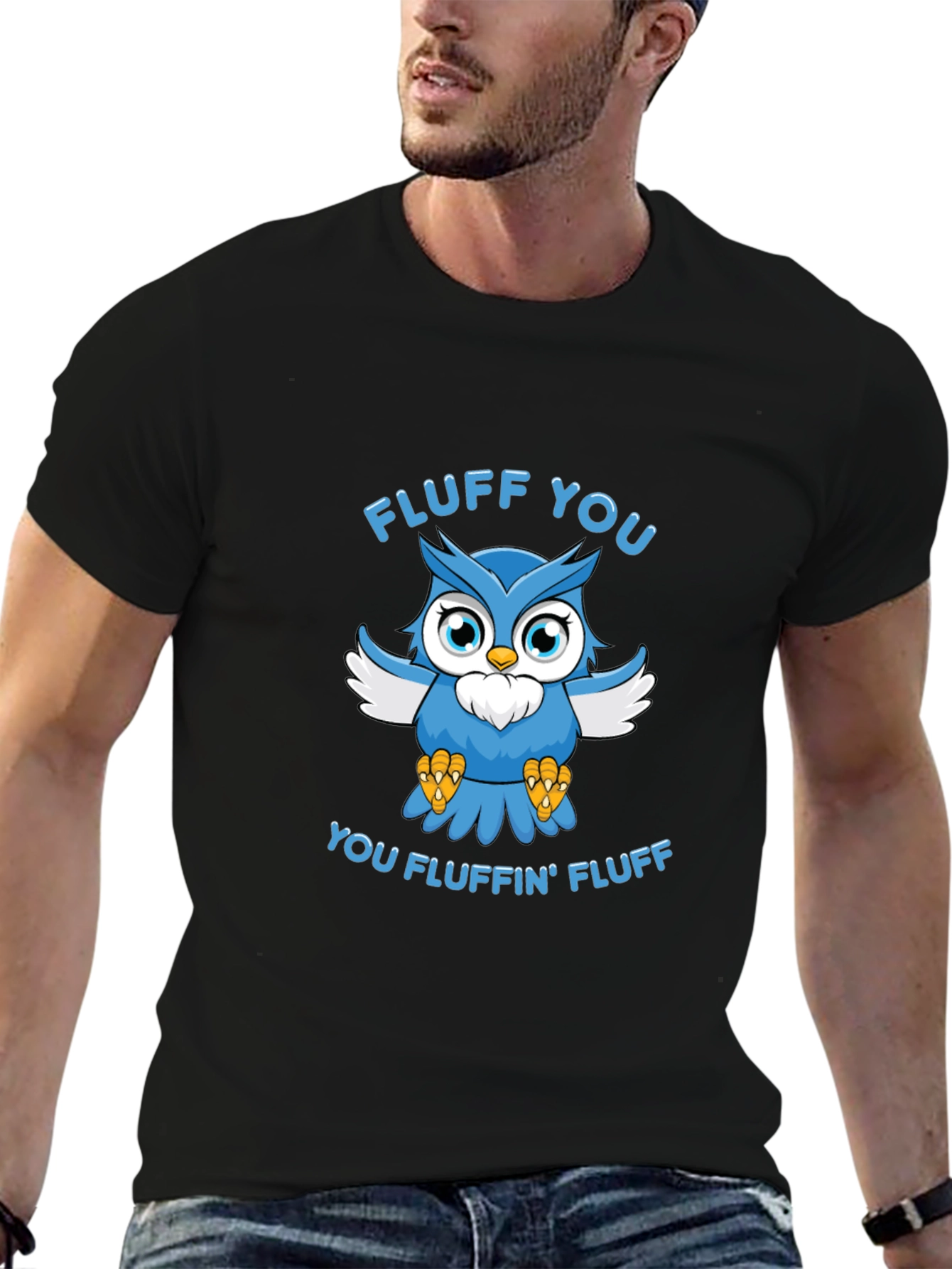 Fluff You Owl Graphic T-Shirt