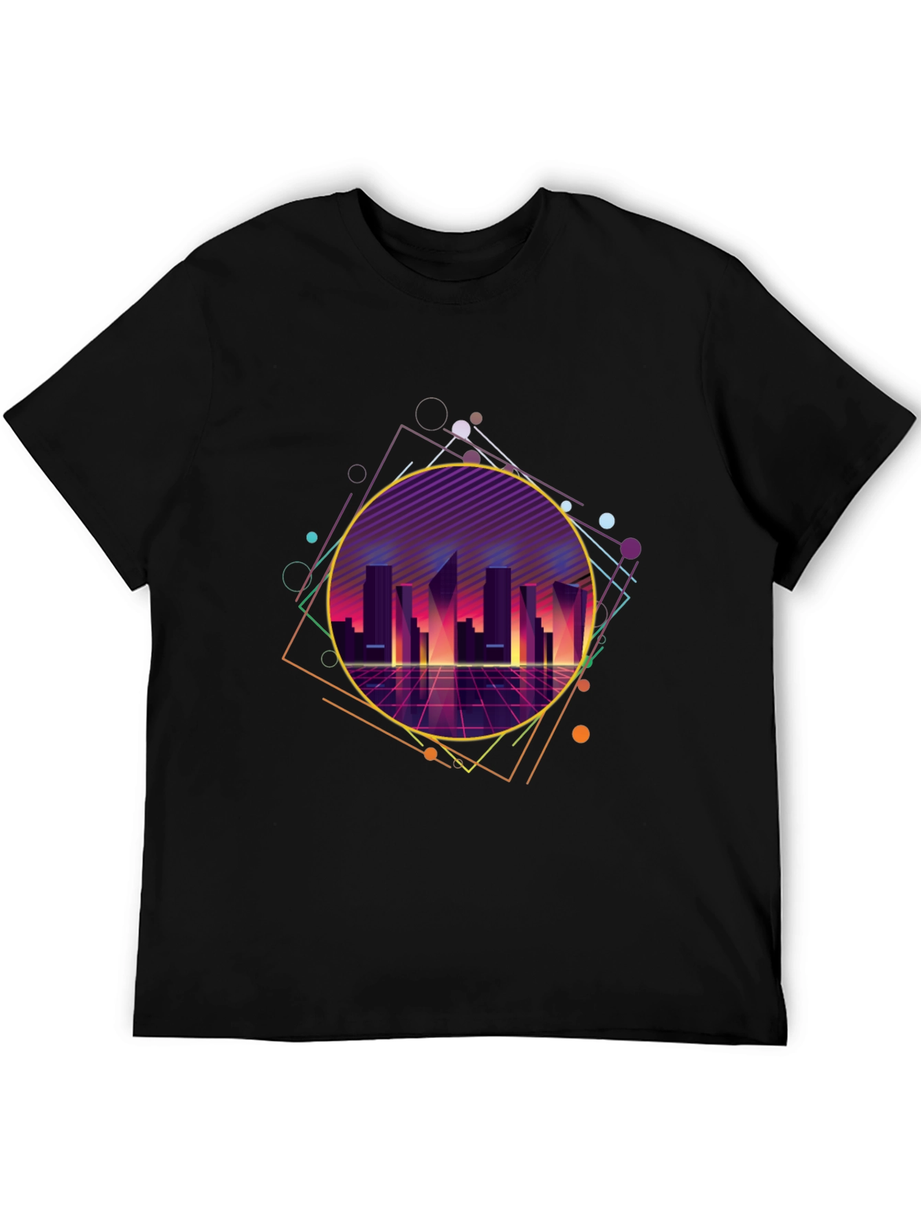 Retro Wave Cityscape Graphic Tee
