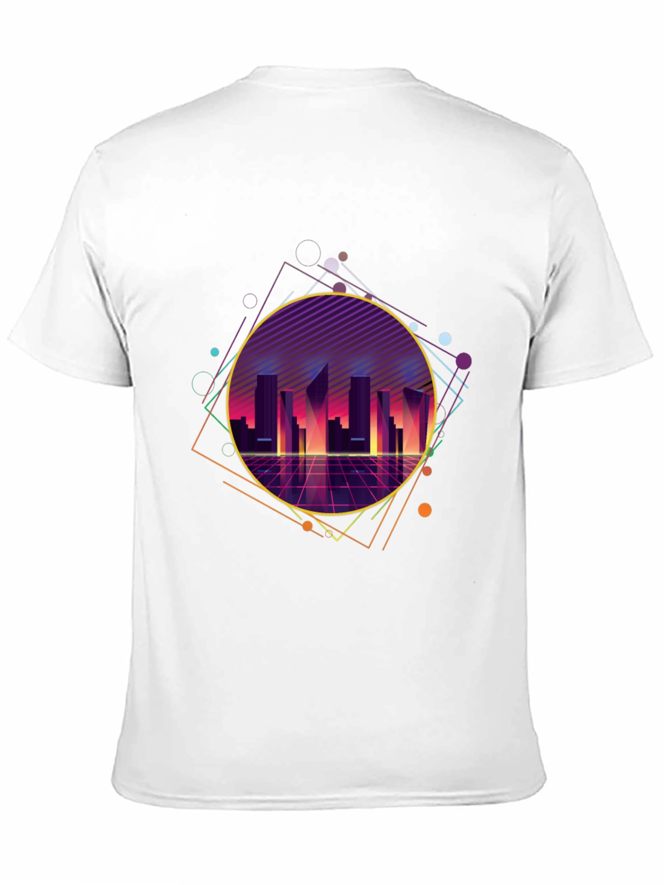 Retro Wave Cityscape Graphic Tee