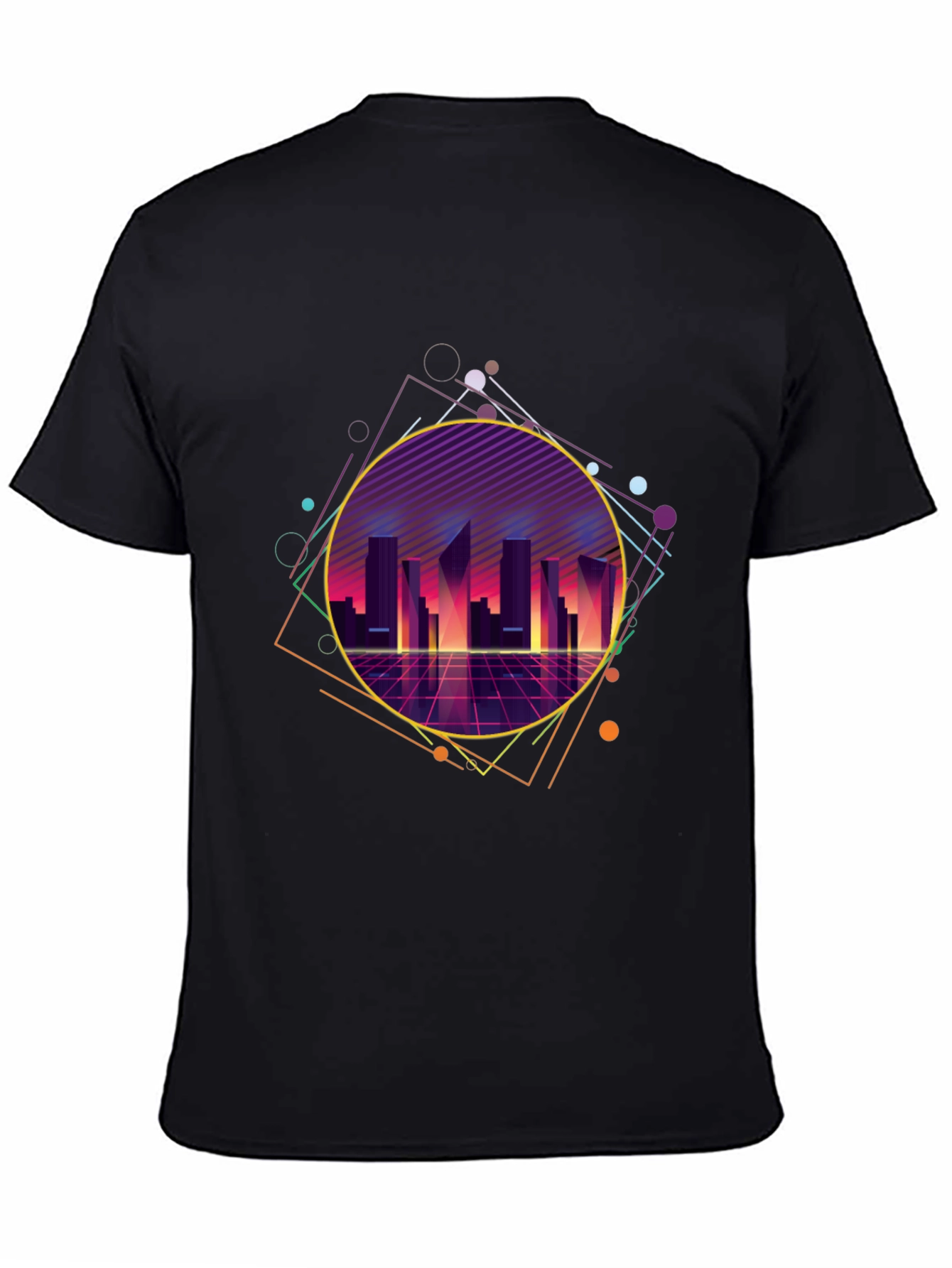 Retro Wave Cityscape Graphic Tee