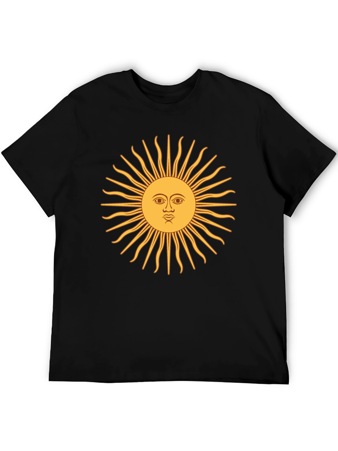 Sun Graphic Black T-Shirt - Casual & Stylish