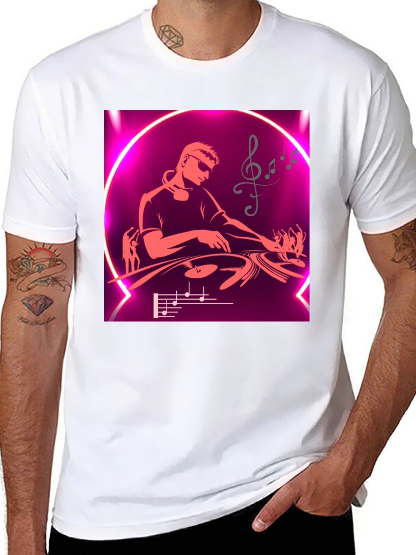 DJ Music Graphic T-Shirt - Party Ready Style