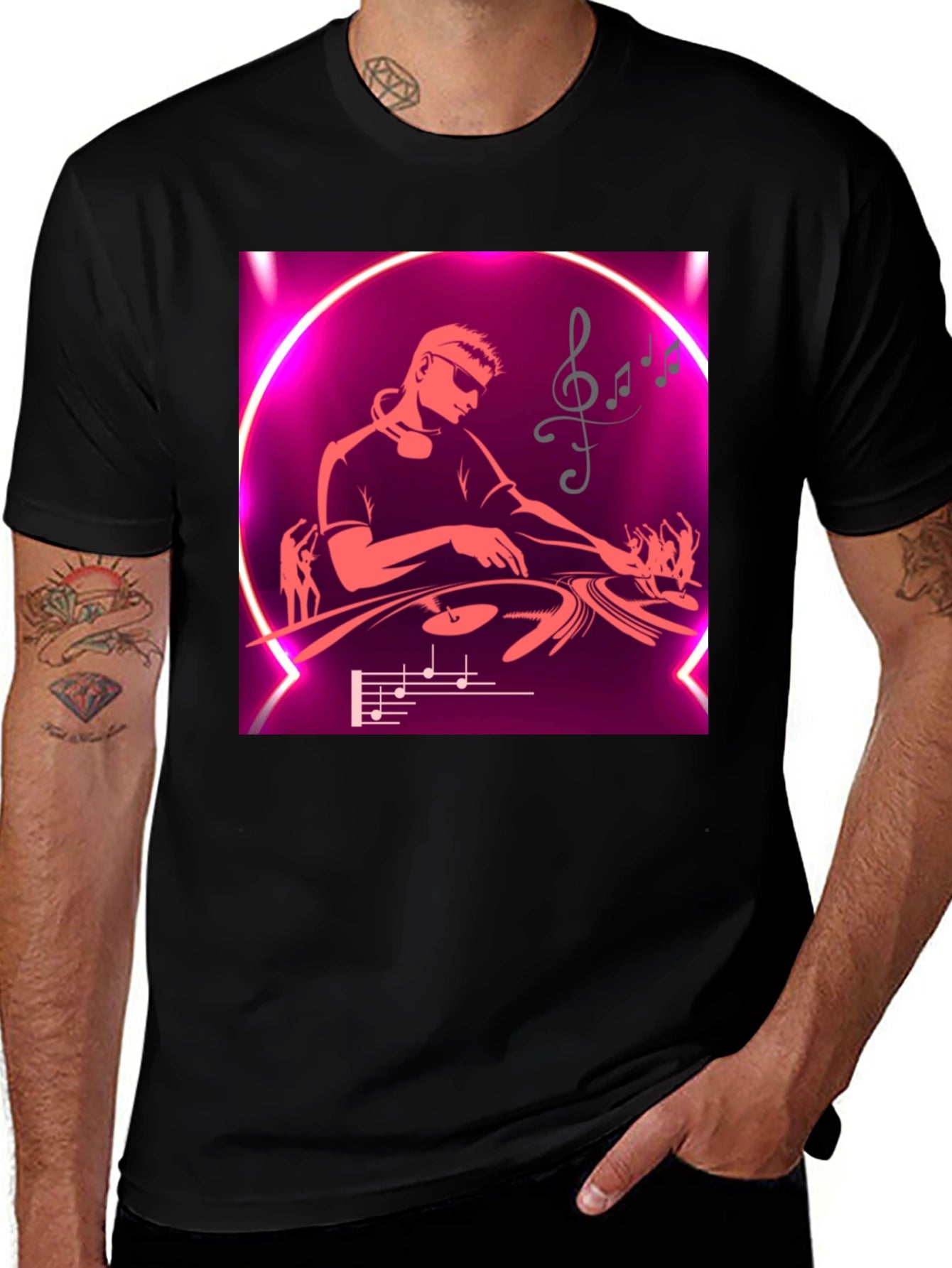 DJ Music Graphic T-Shirt - Party Ready Style