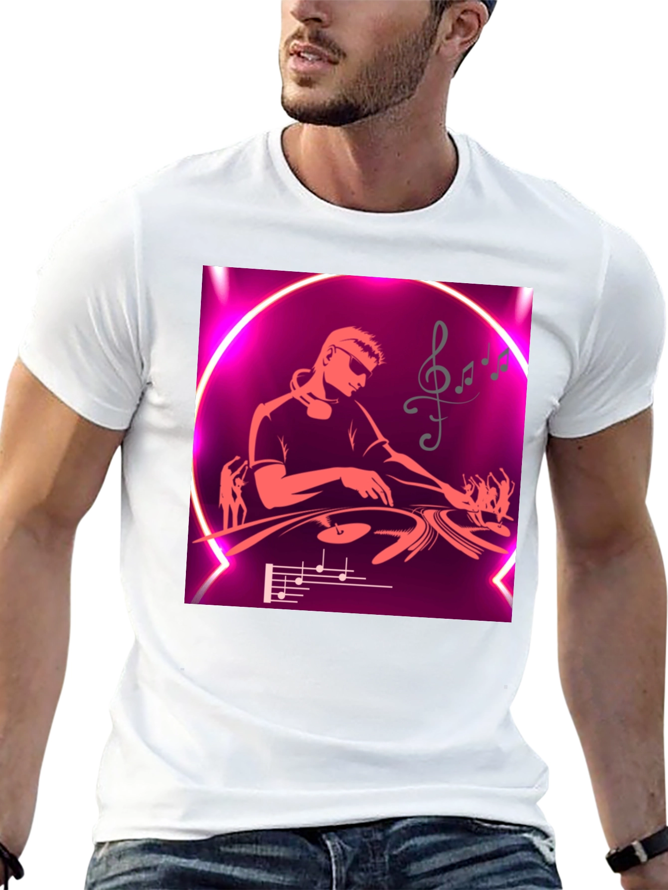 DJ Music Graphic T-Shirt - Party Ready Style