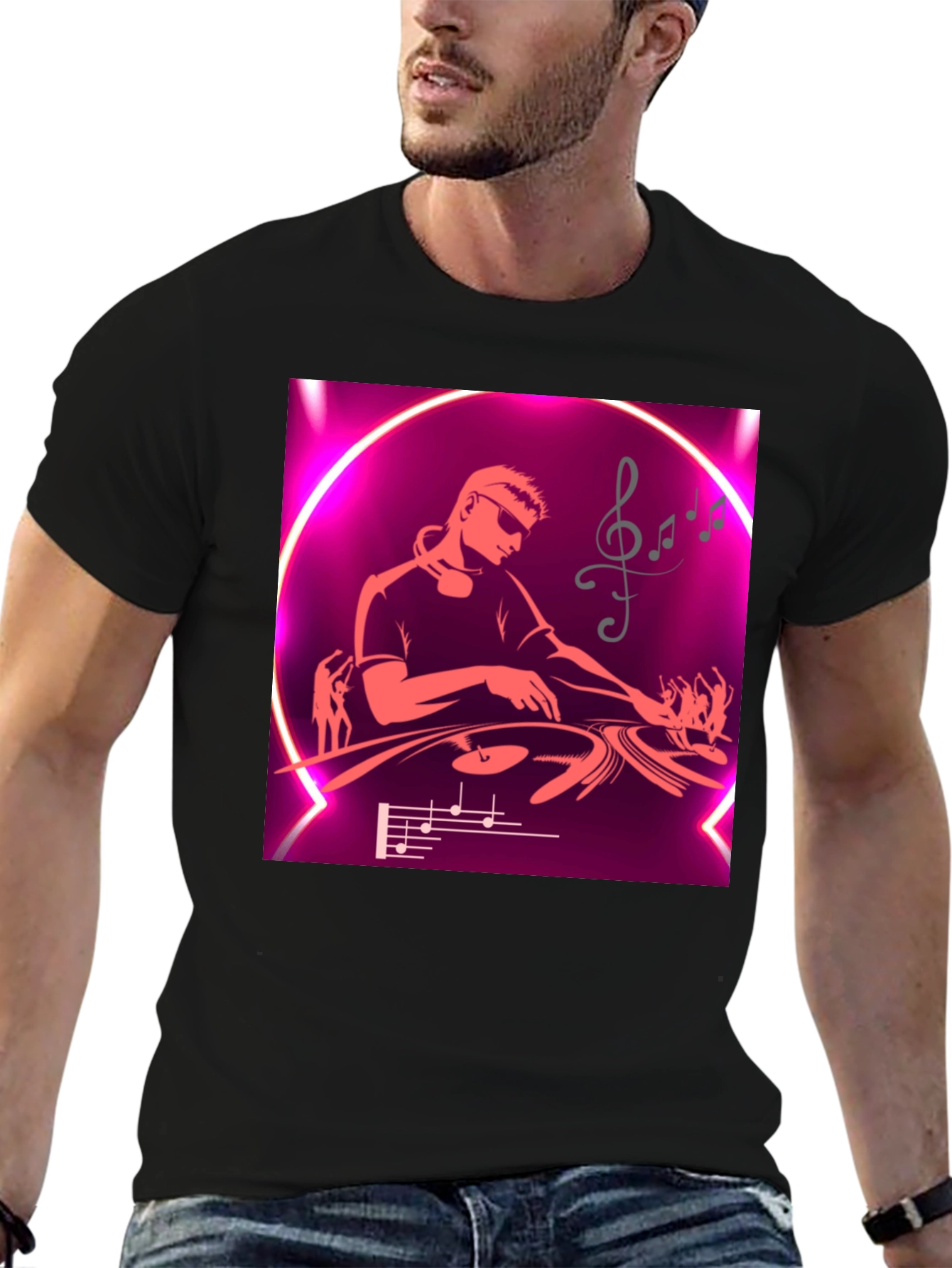 DJ Music Graphic T-Shirt - Party Ready Style