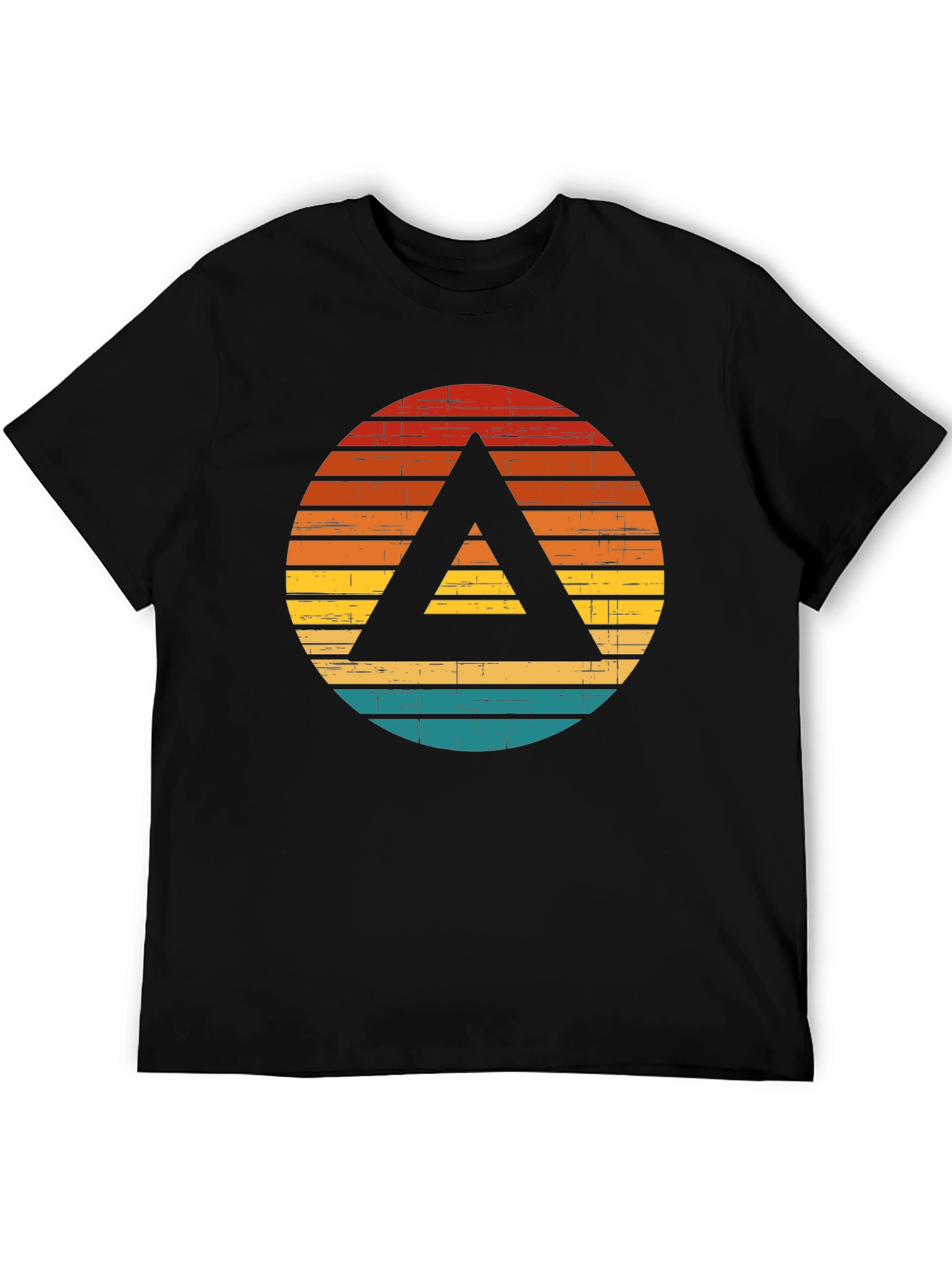 Retro Circle Triangle Graphic Tee