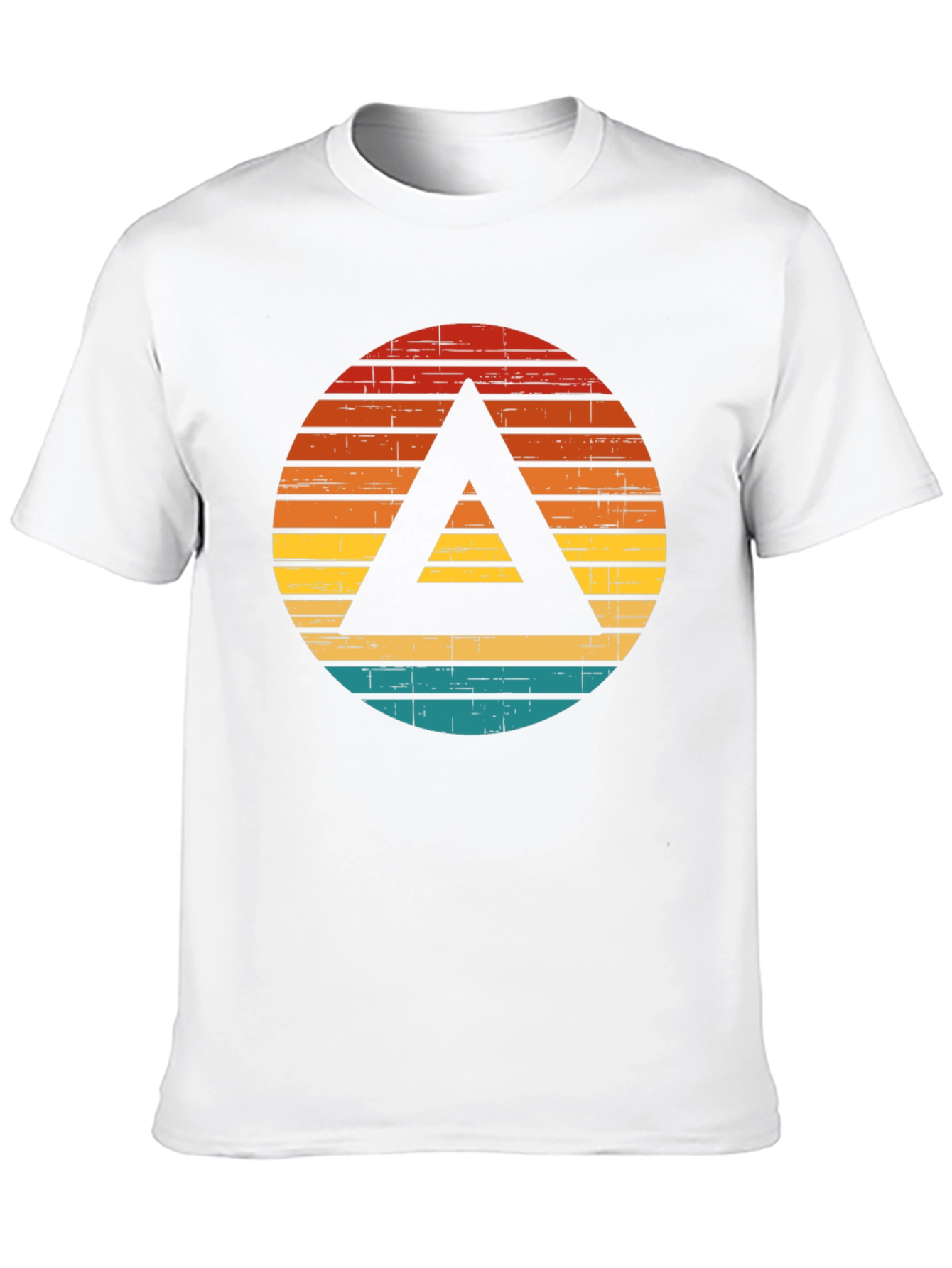 Retro Circle Triangle Graphic Tee