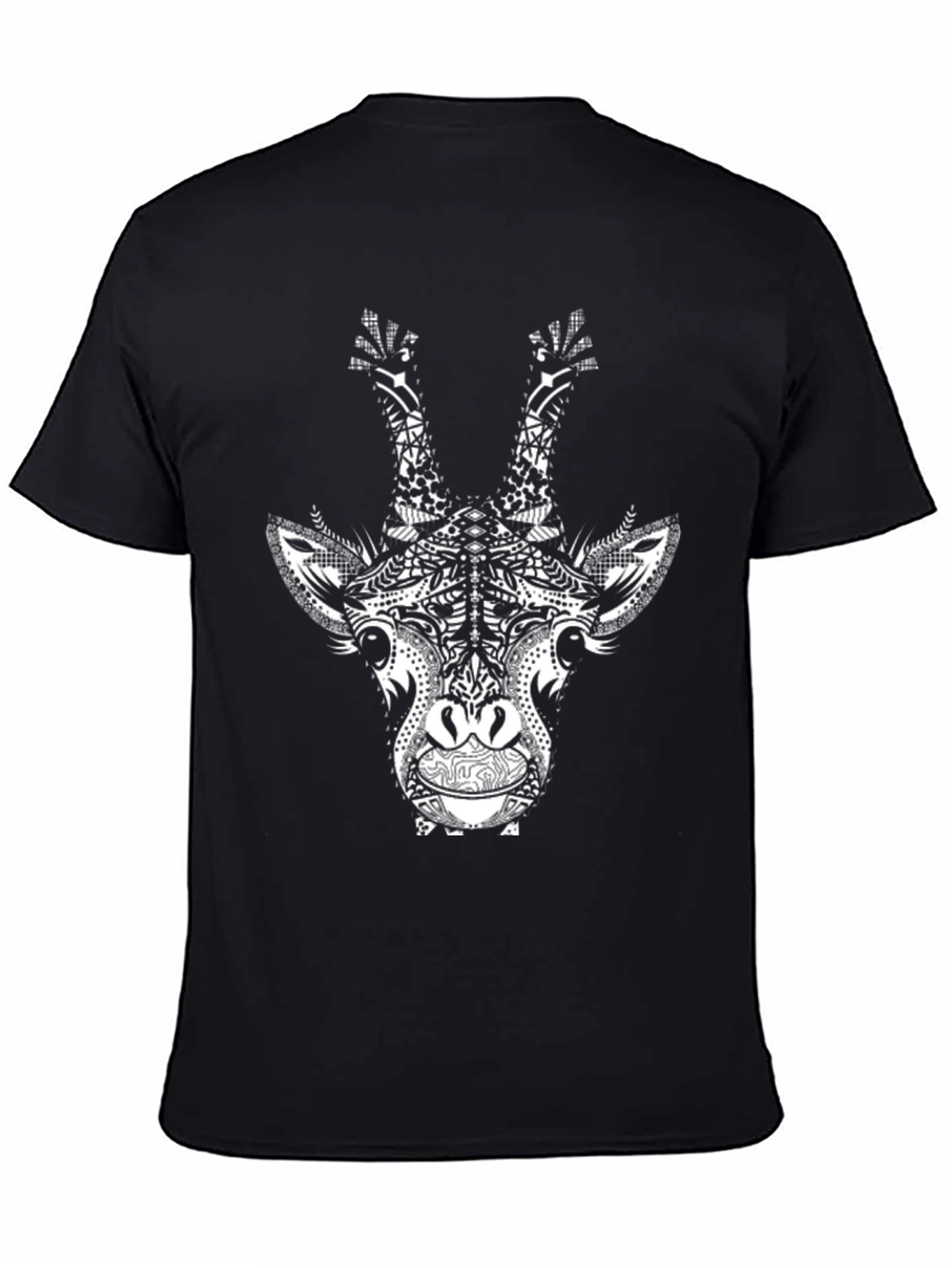 Giraffe Graphic Black T-Shirt