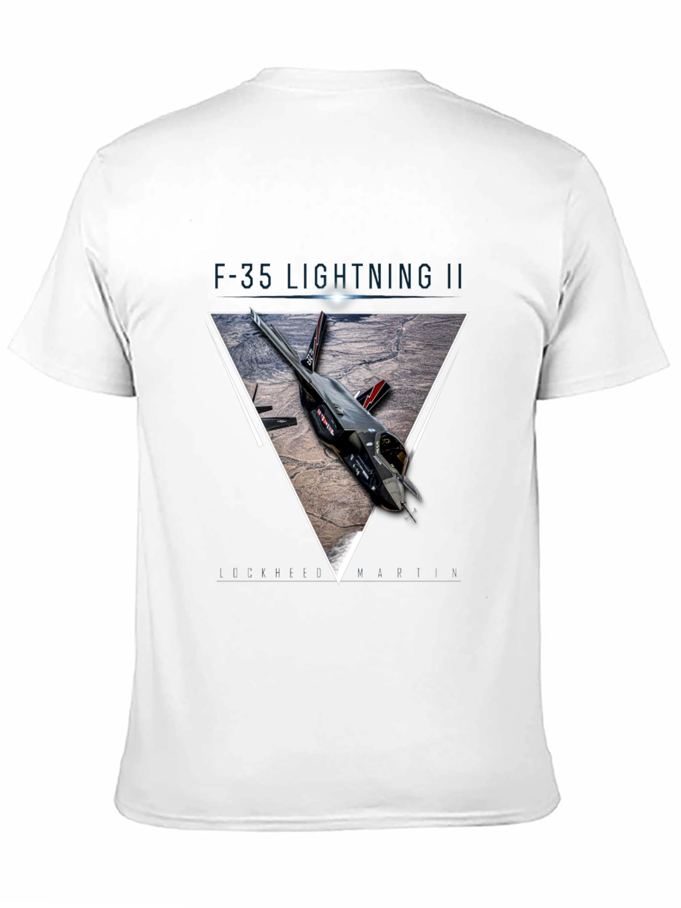 F-35 Lightning II T-Shirt: Geometric Jet Design Premium Cotton