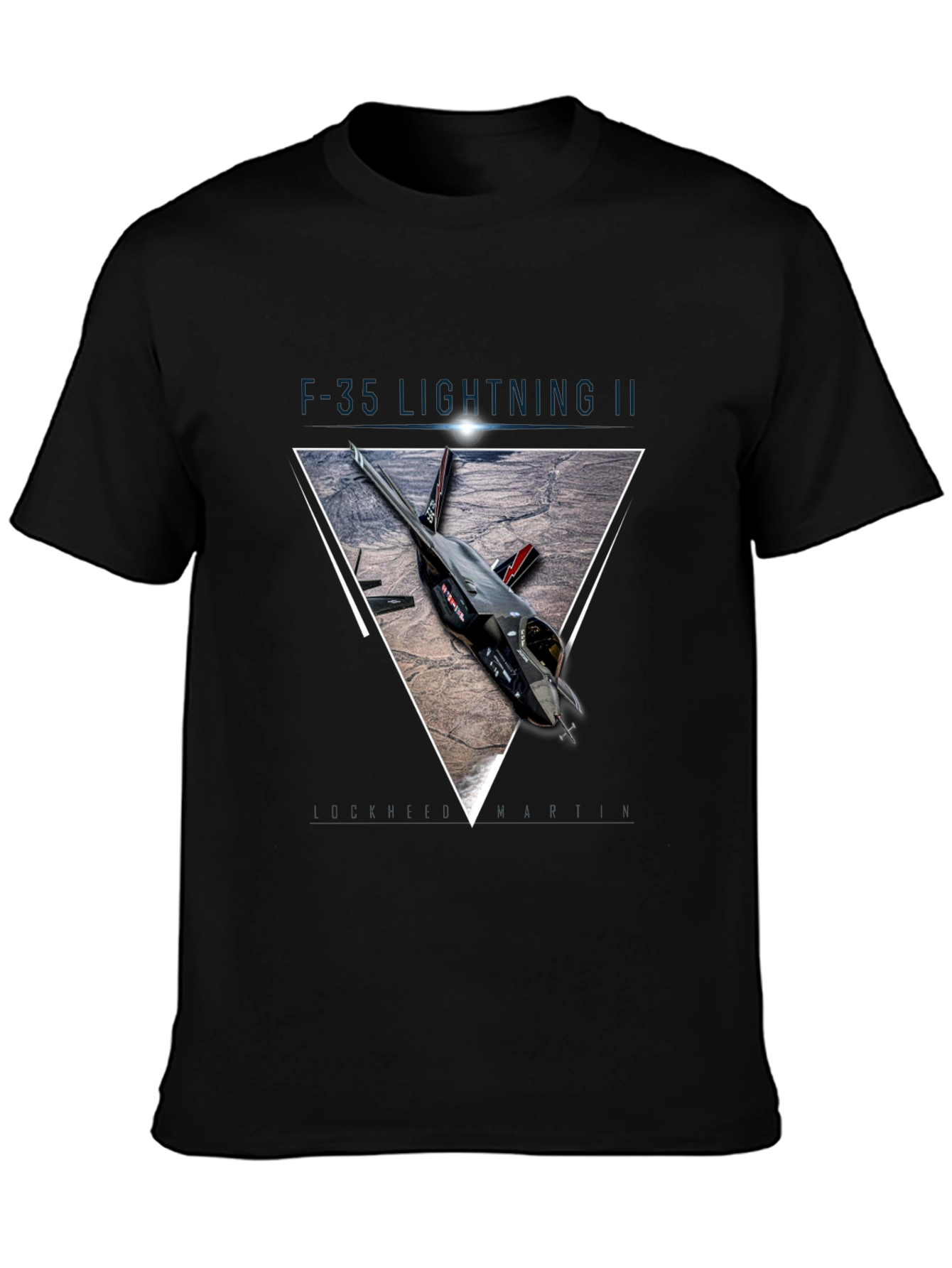 F-35 Lightning II T-Shirt: Geometric Jet Design Premium Cotton