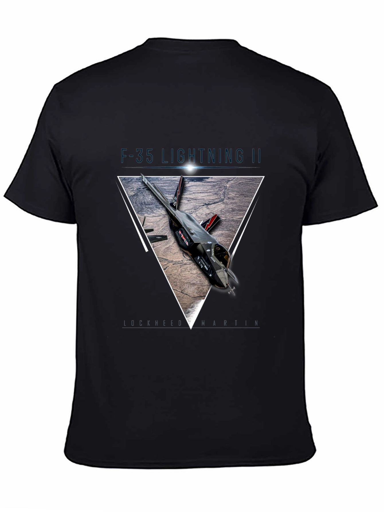 F-35 Lightning II T-Shirt: Geometric Jet Design Premium Cotton