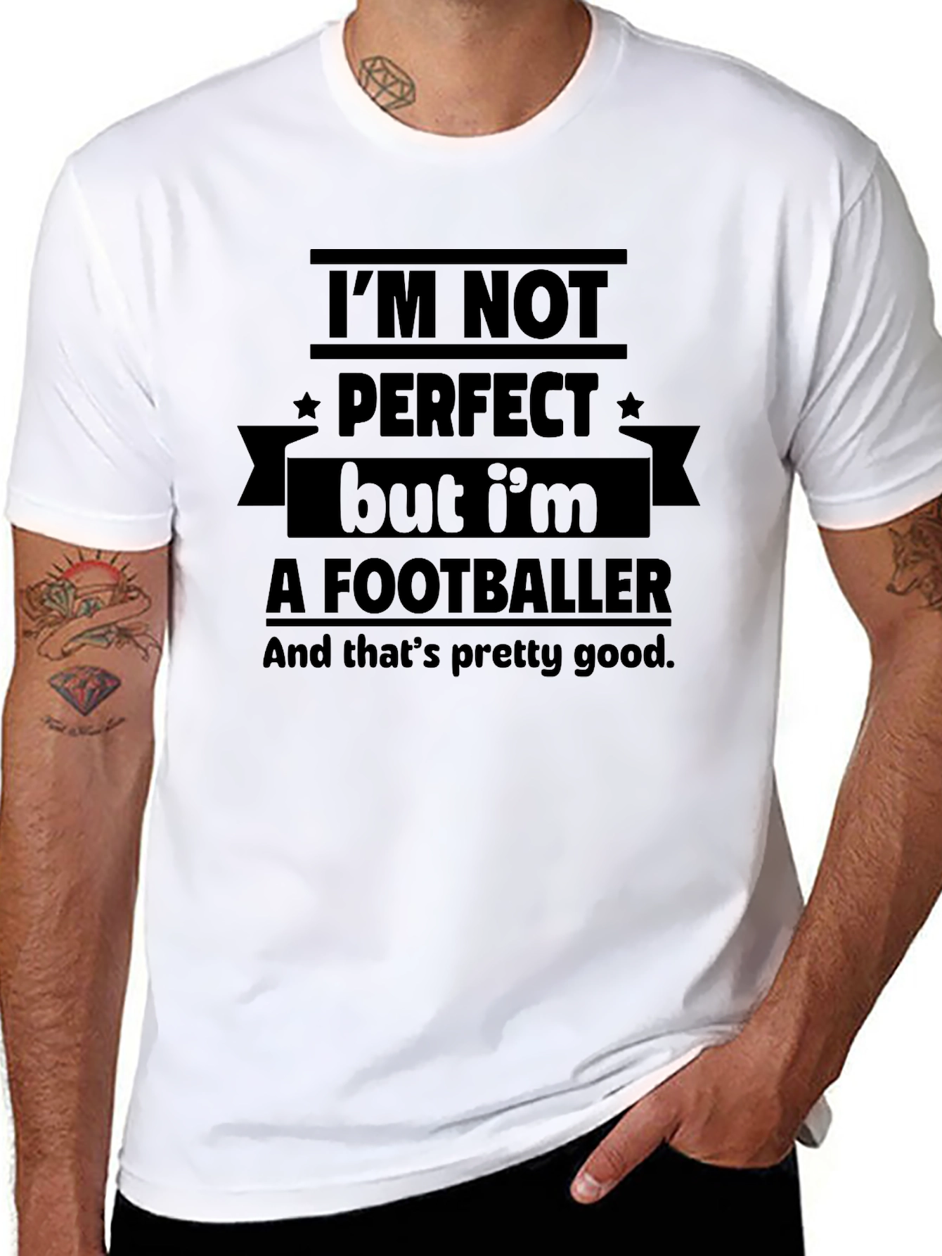 Im Not Perfect Footballer T-Shirt