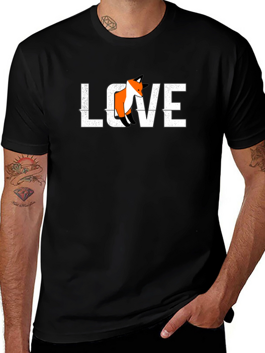 Love Fox Graphic Tee - Black