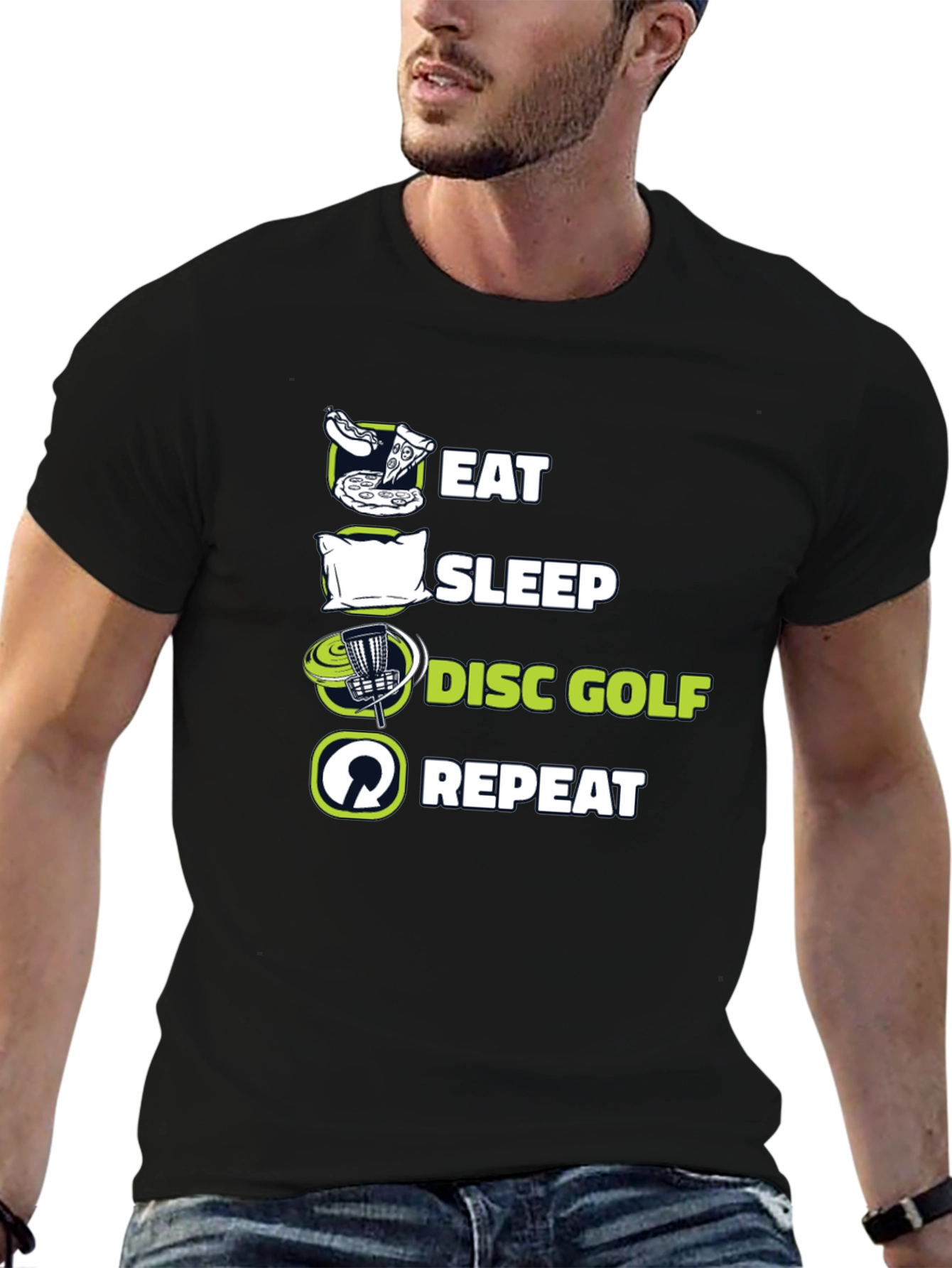 Eat Sleep Disc Golf Repeat T-Shirt