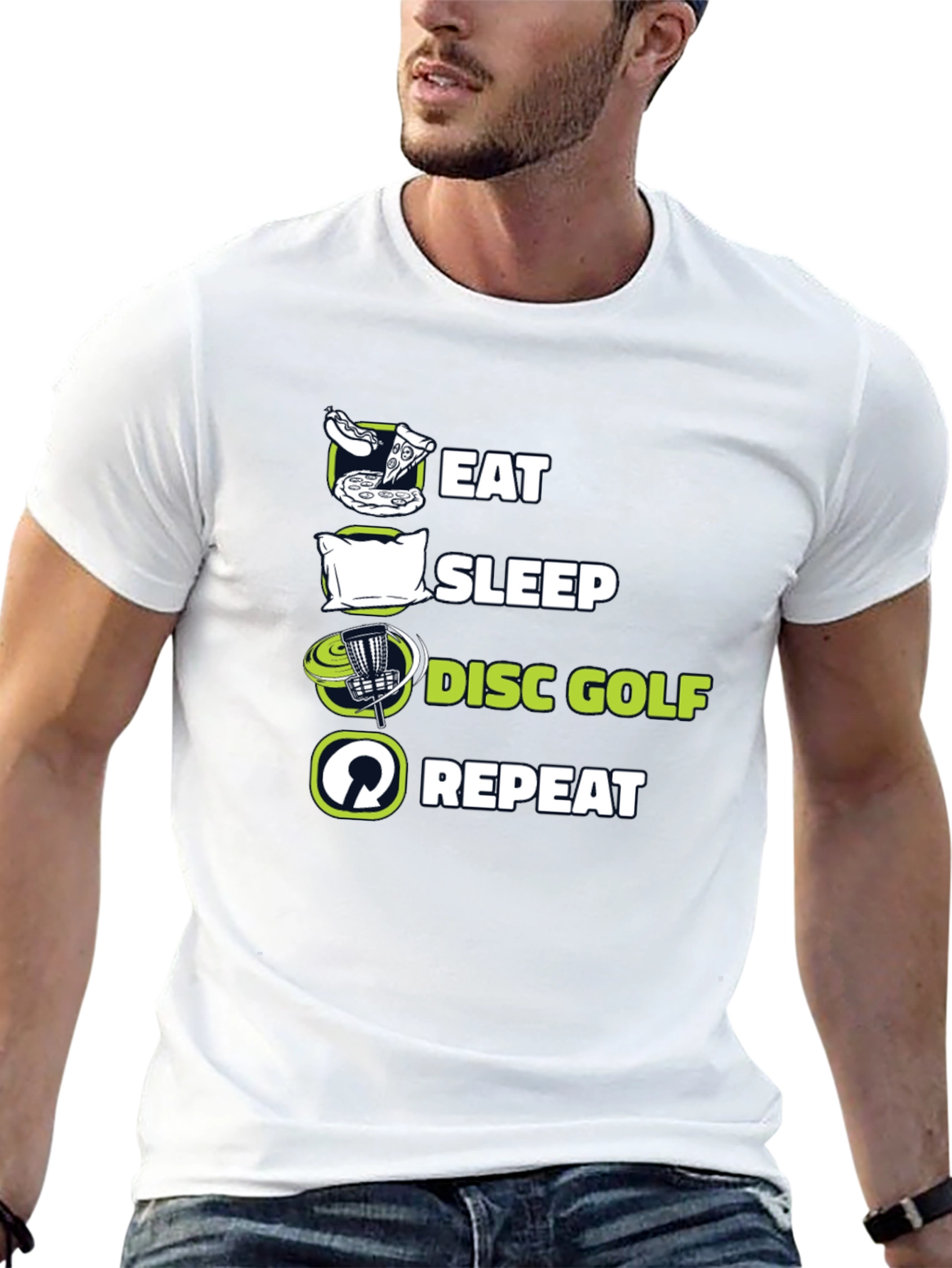 Eat Sleep Disc Golf Repeat T-Shirt
