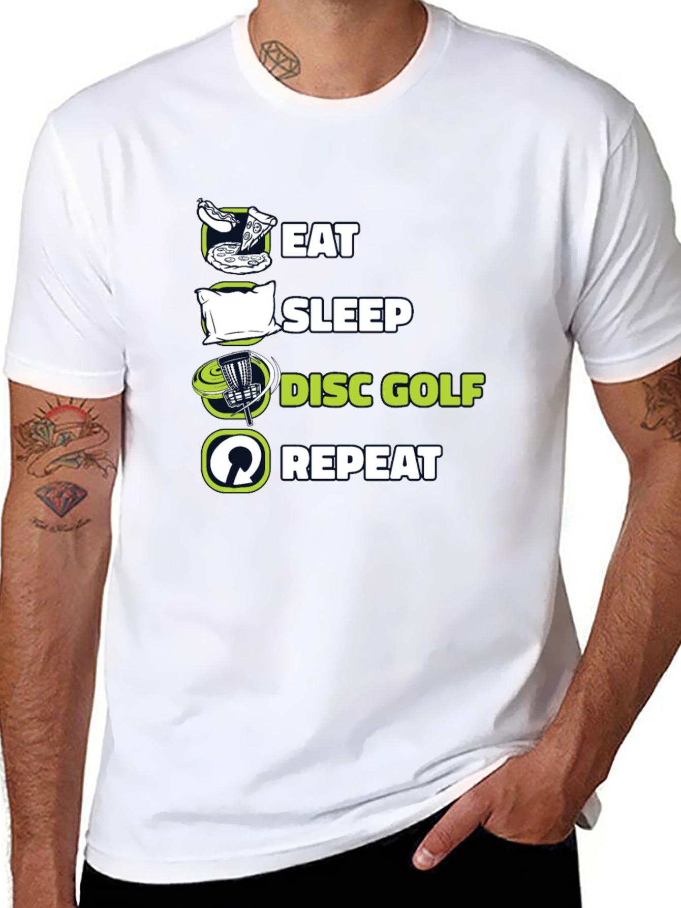 Eat Sleep Disc Golf Repeat T-Shirt