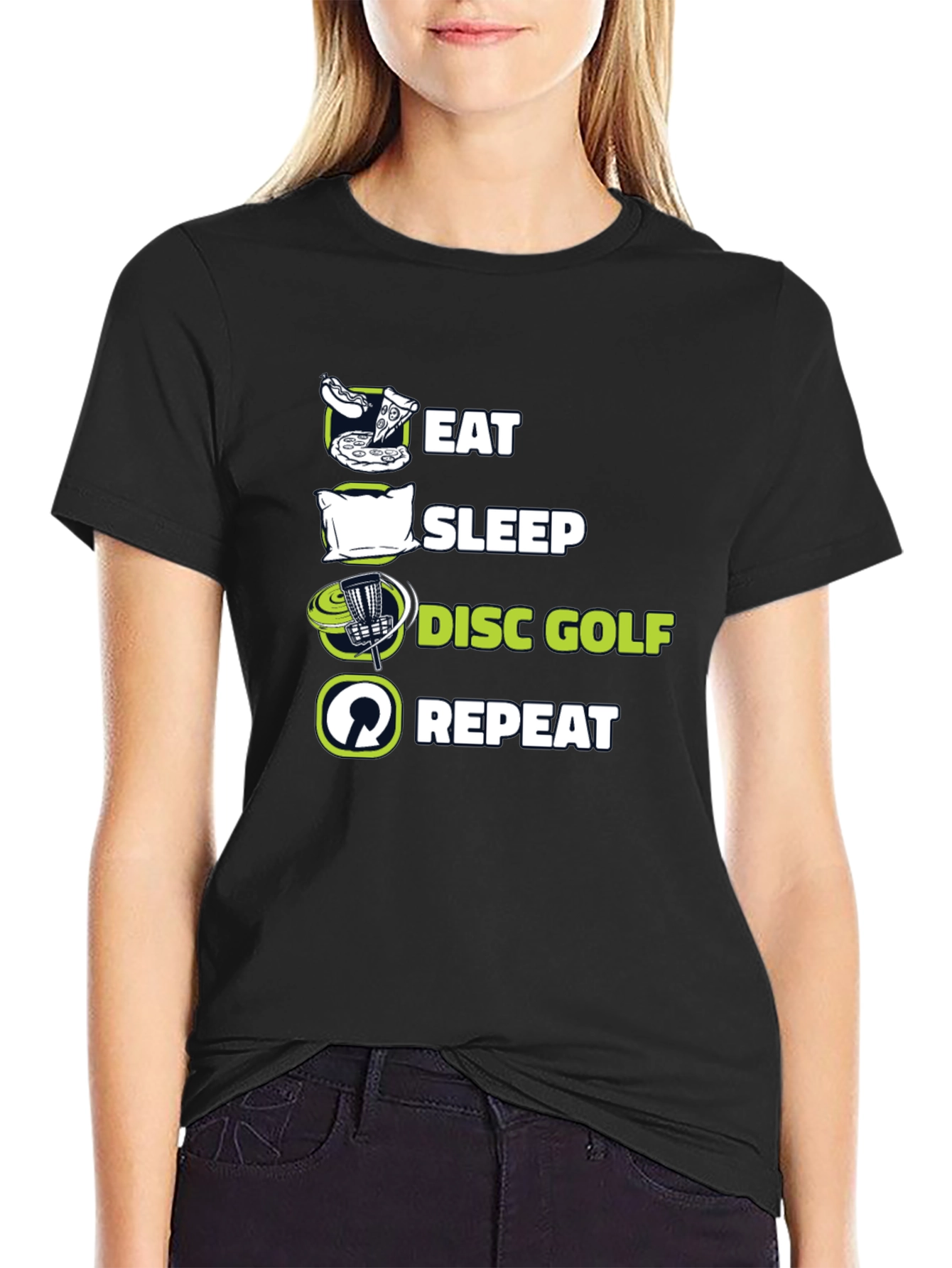 Eat Sleep Disc Golf Repeat T-Shirt