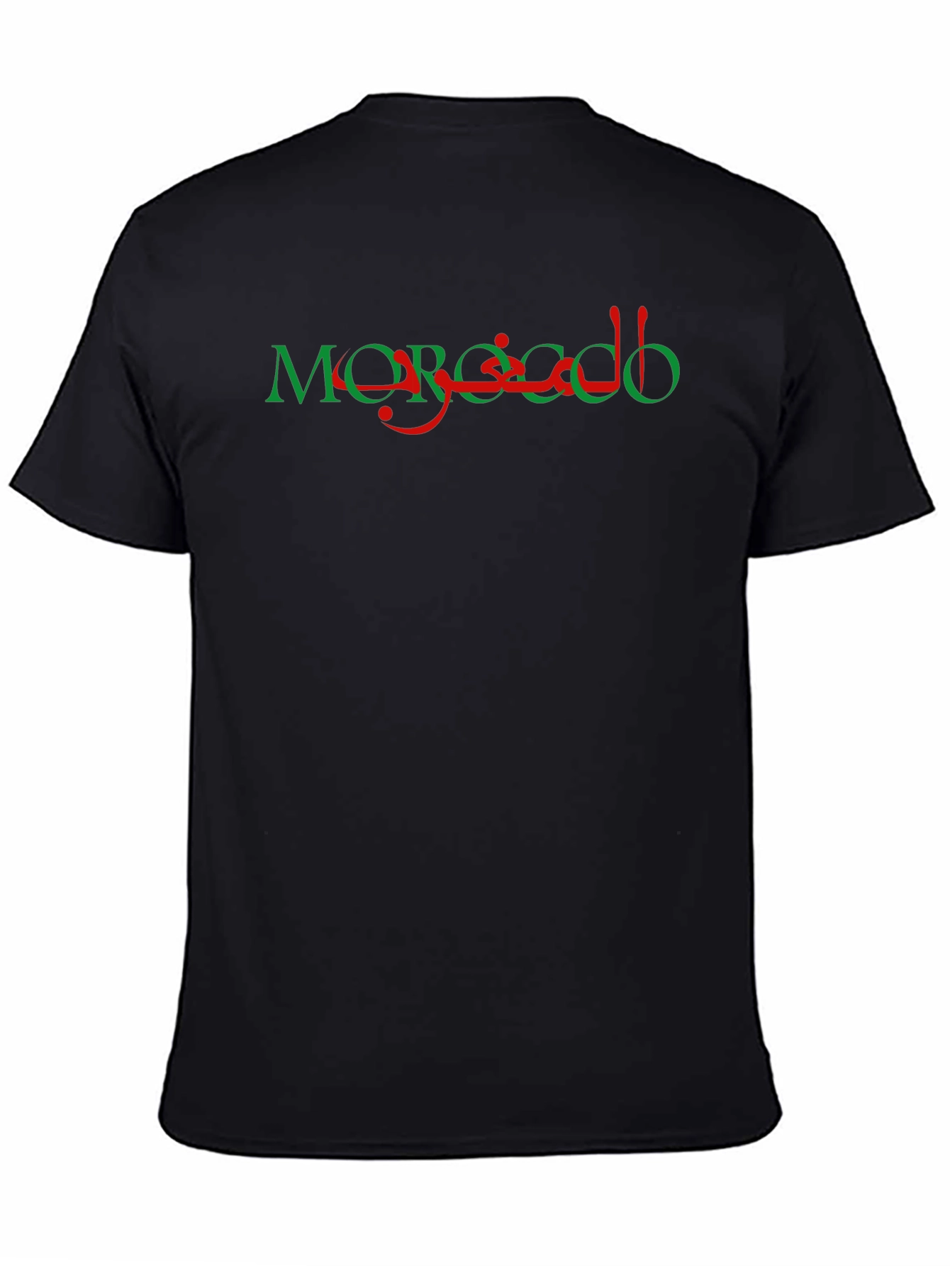 Morocco Graphic Print Black T-Shirt
