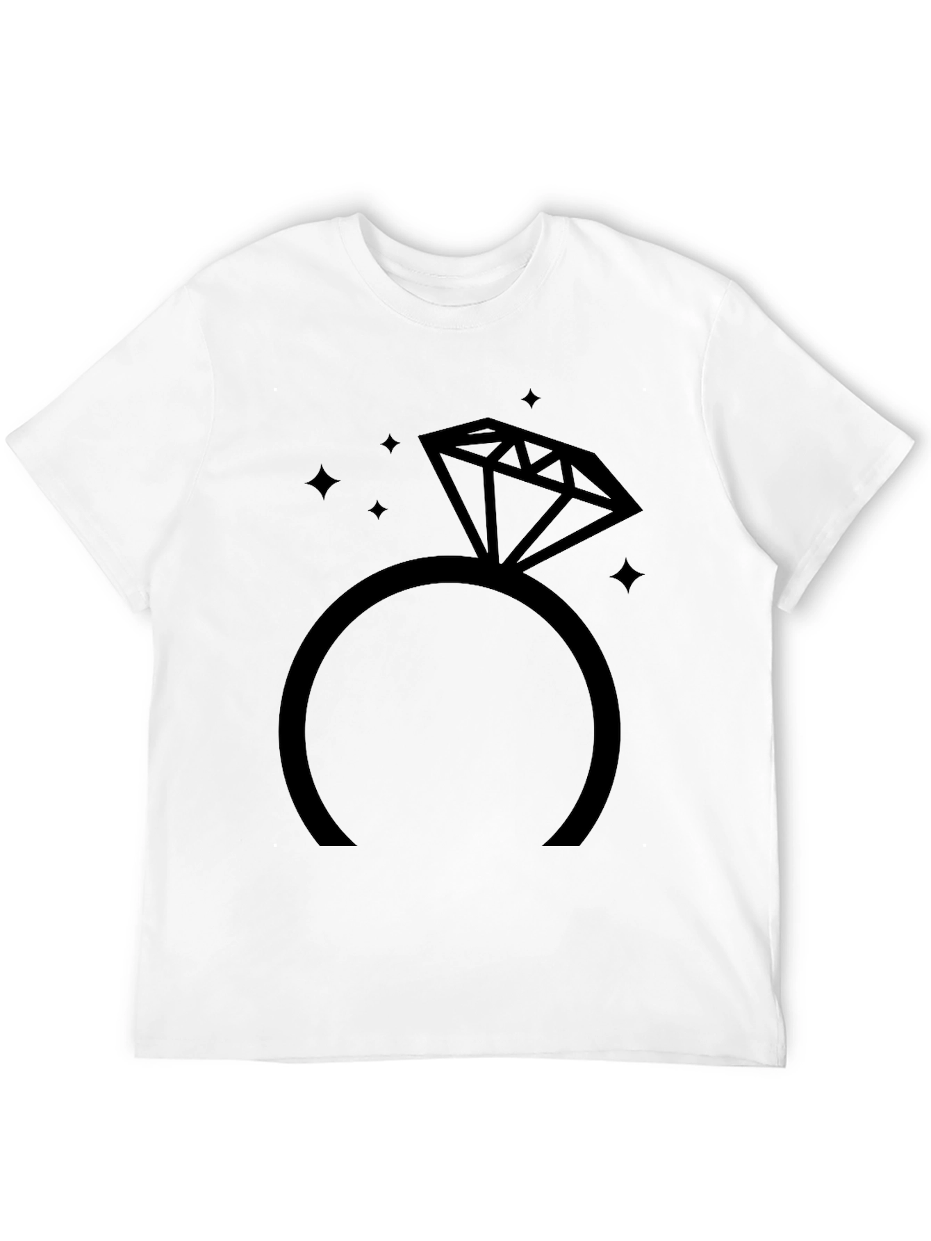 Diamond Ring Graphic Tee - Stylish & Unique