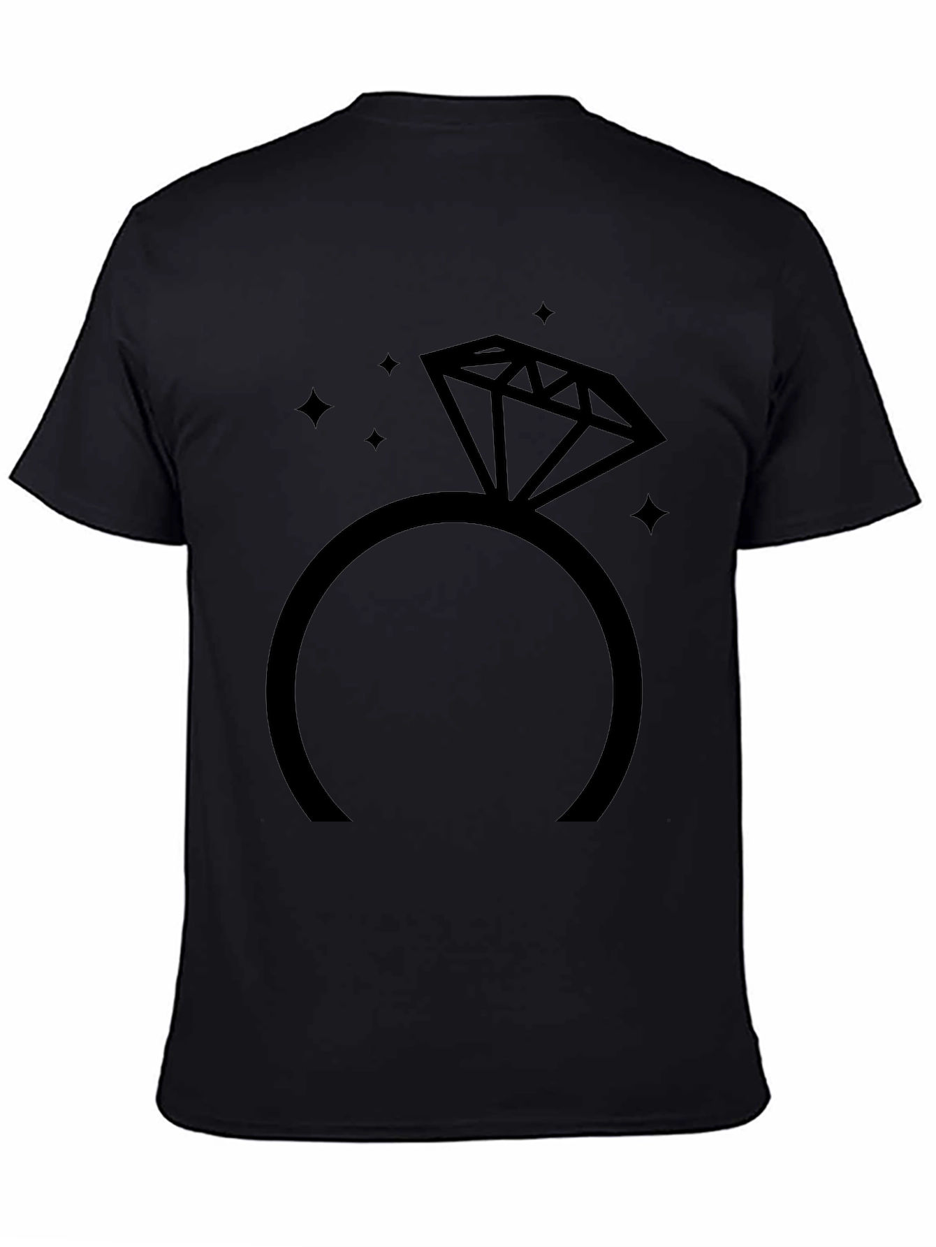 Diamond Ring Graphic Tee - Stylish & Unique