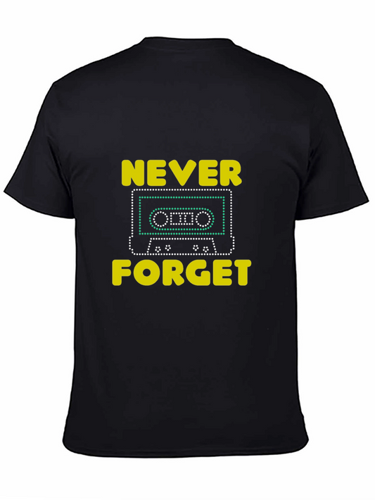 Retro Cassette Tape T-Shirt - Never Forget Graphic Tee