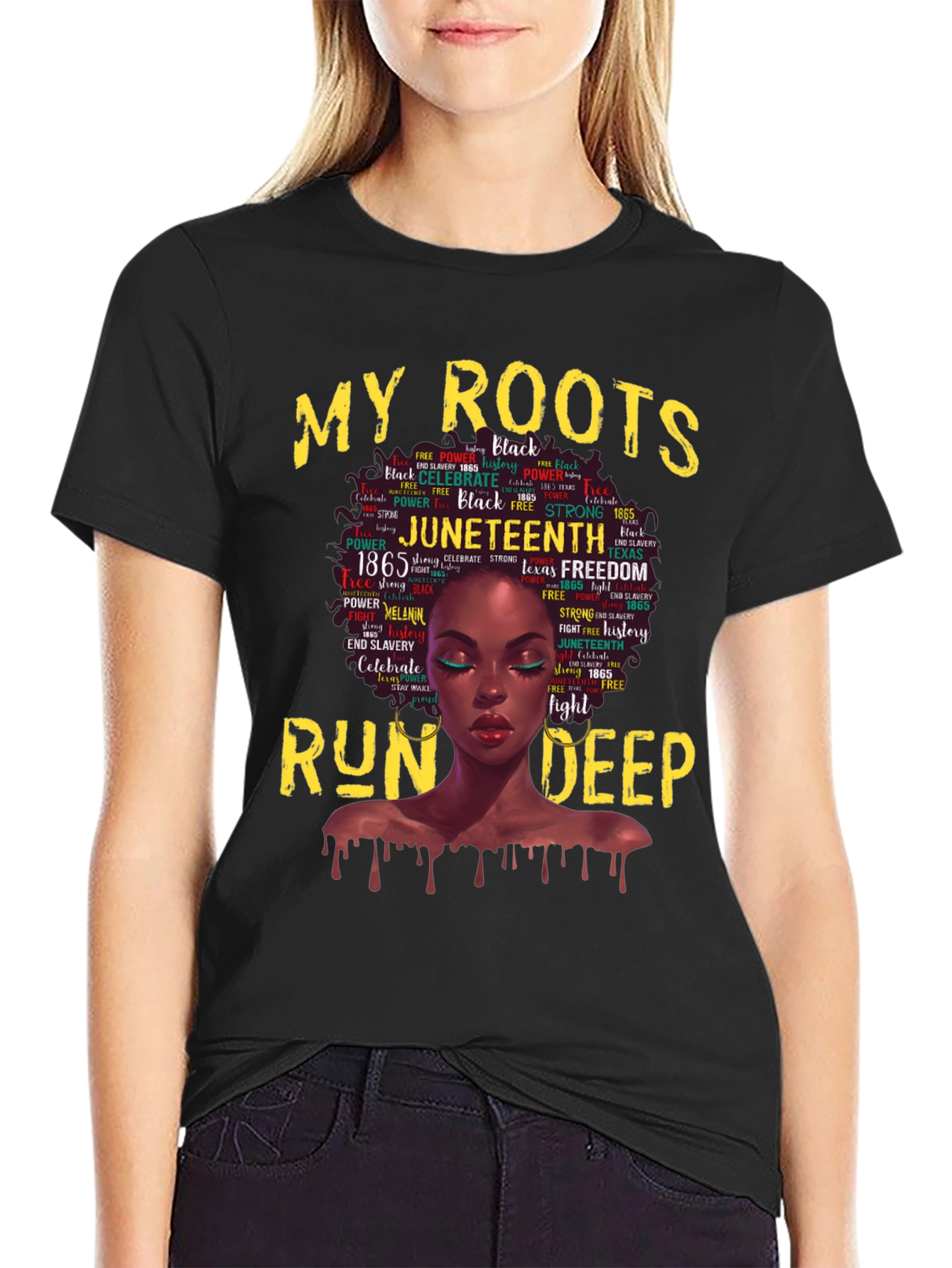 Juneteenth Roots T-Shirt - Black Pride