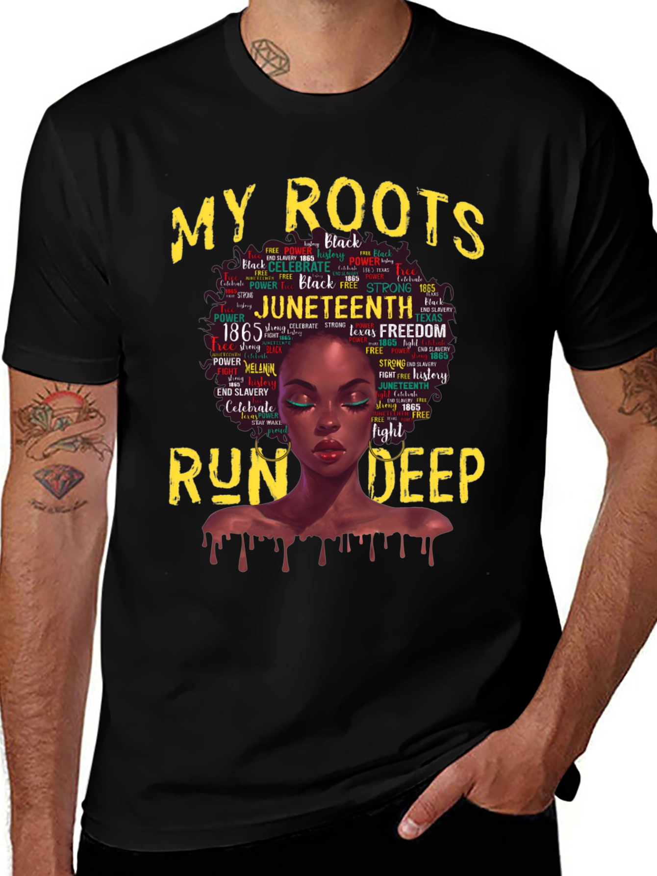 Juneteenth Roots T-Shirt - Black Pride
