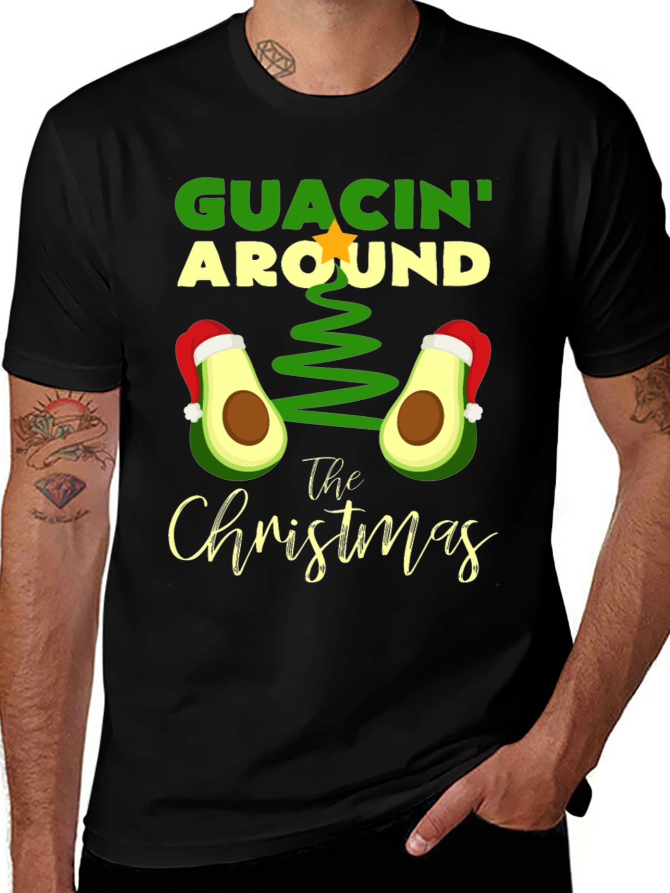 Guacin Around Christmas Graphic Tee