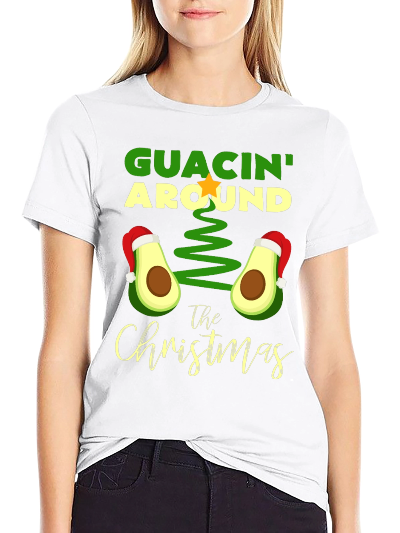 Guacin Around Christmas Graphic Tee