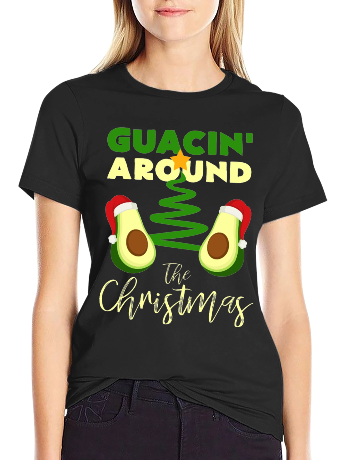 Guacin Around Christmas Graphic Tee