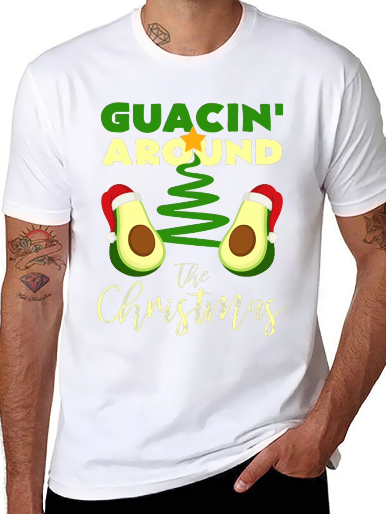 Guacin Around Christmas Graphic Tee